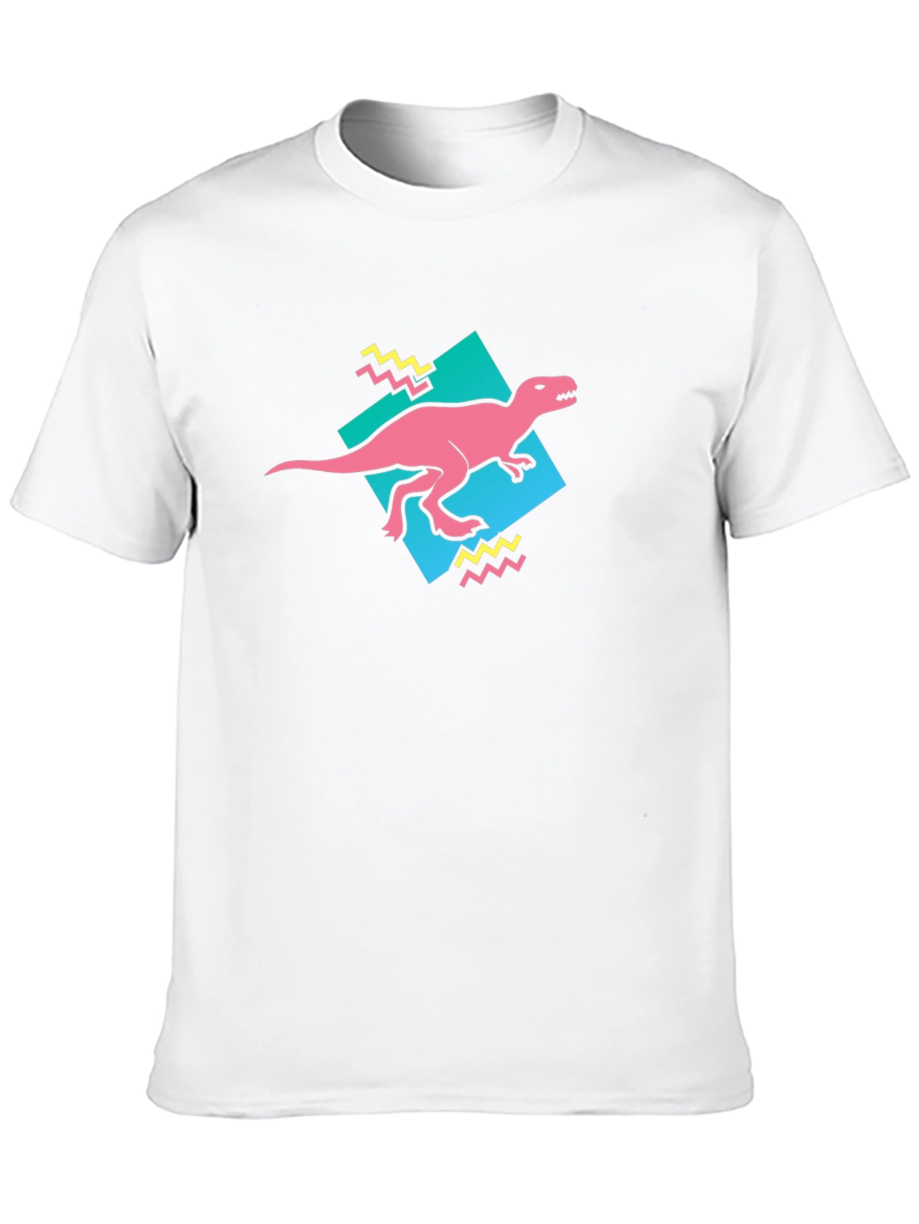Retro Dinosaur Graphic Tee - Black