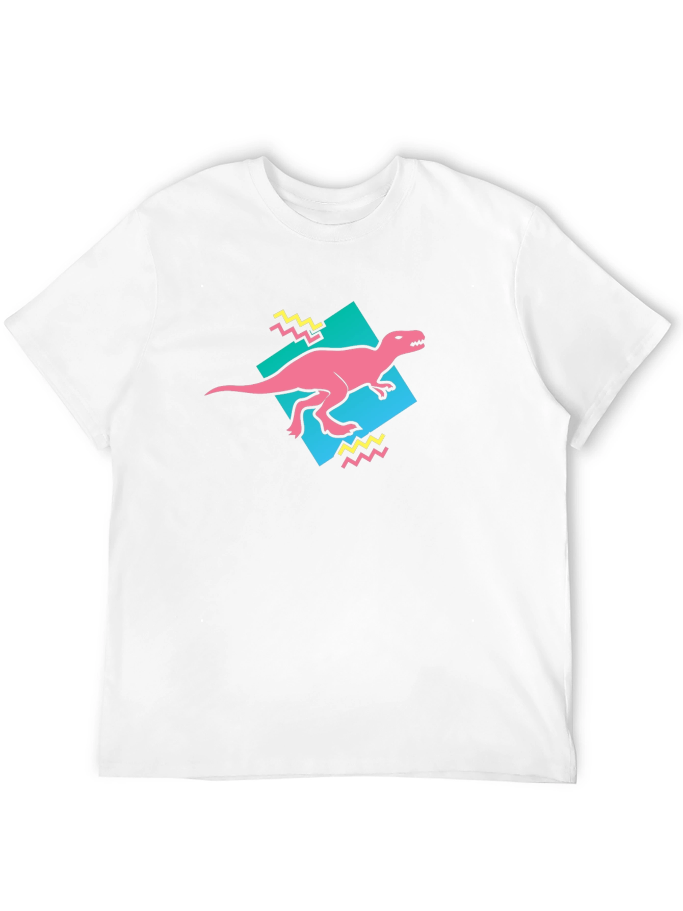 Retro Dinosaur Graphic Tee - Black