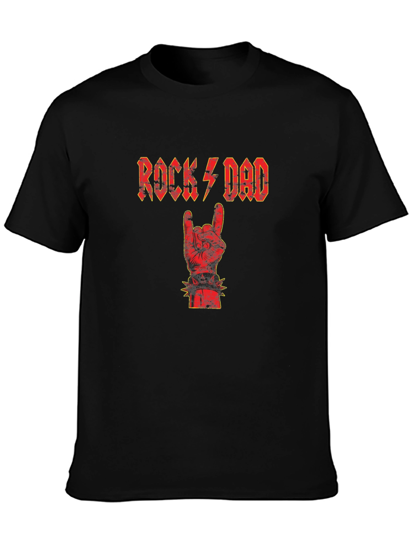 Rock Dad T-Shirt - Black Cotton Graphic Tee