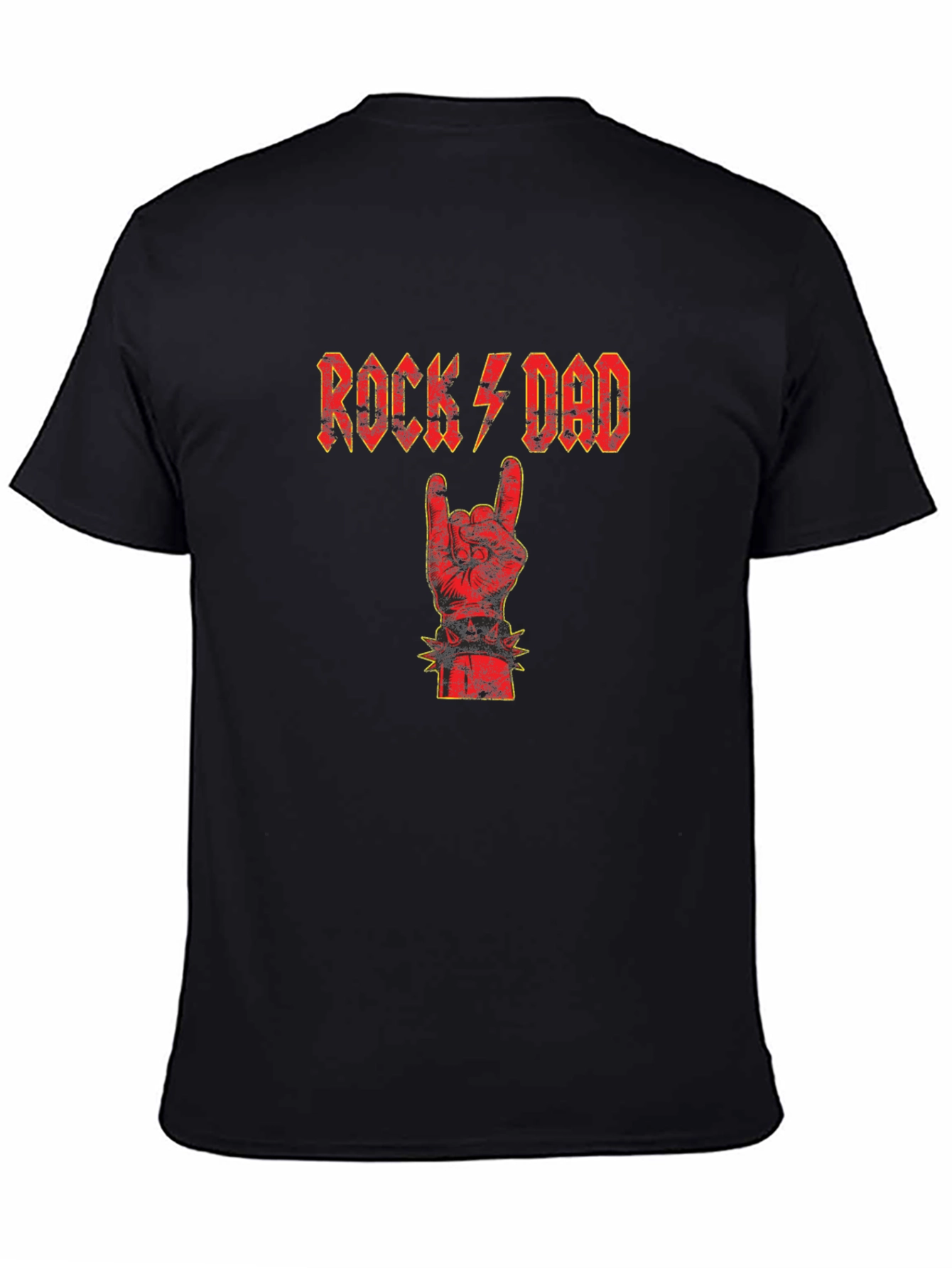 Rock Dad T-Shirt - Black Cotton Graphic Tee