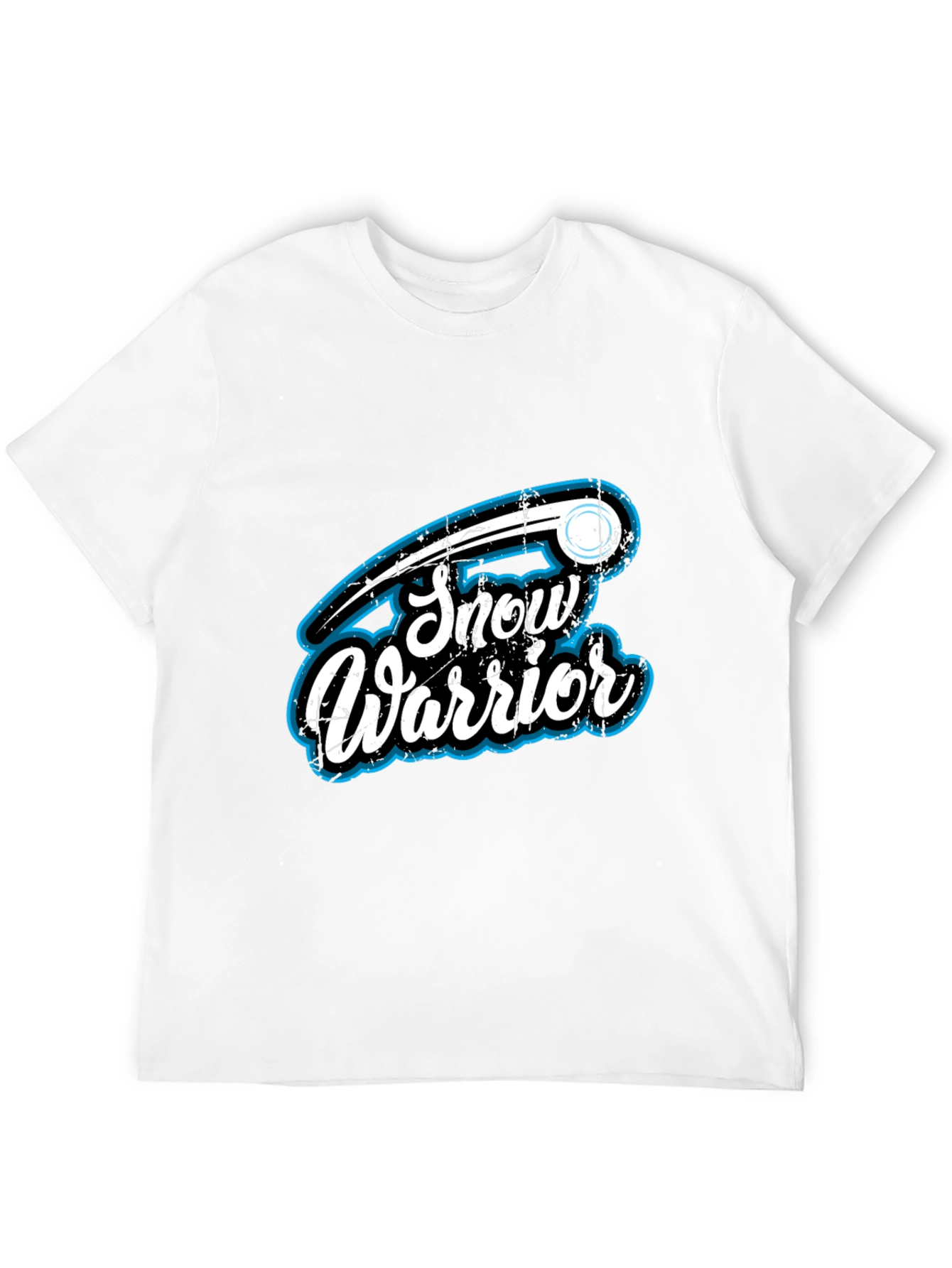 Snow Warrior Graphic T-Shirt - Black