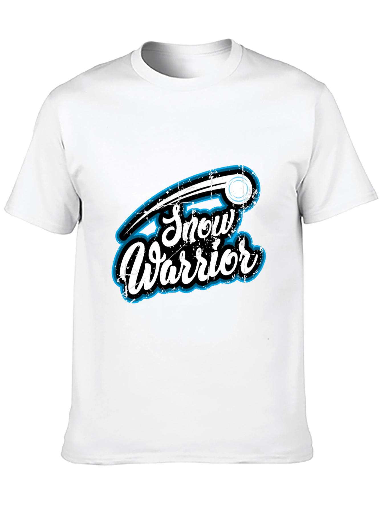 Snow Warrior Graphic T-Shirt - Black