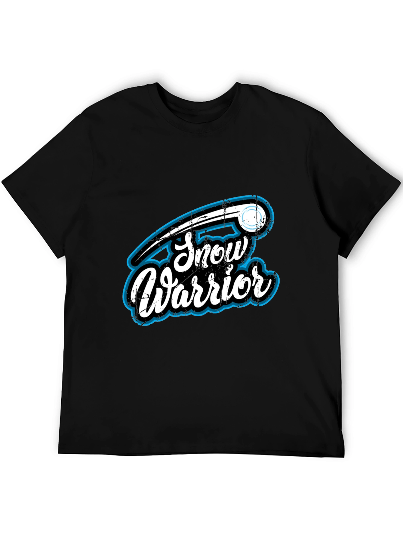 Snow Warrior Graphic T-Shirt - Black