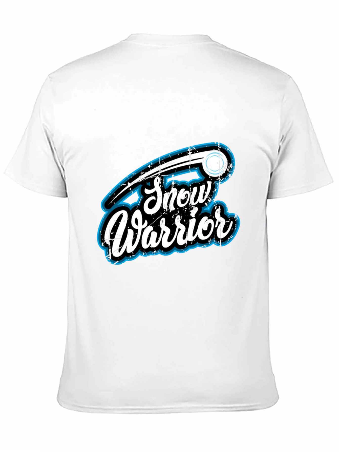 Snow Warrior Graphic T-Shirt - Black