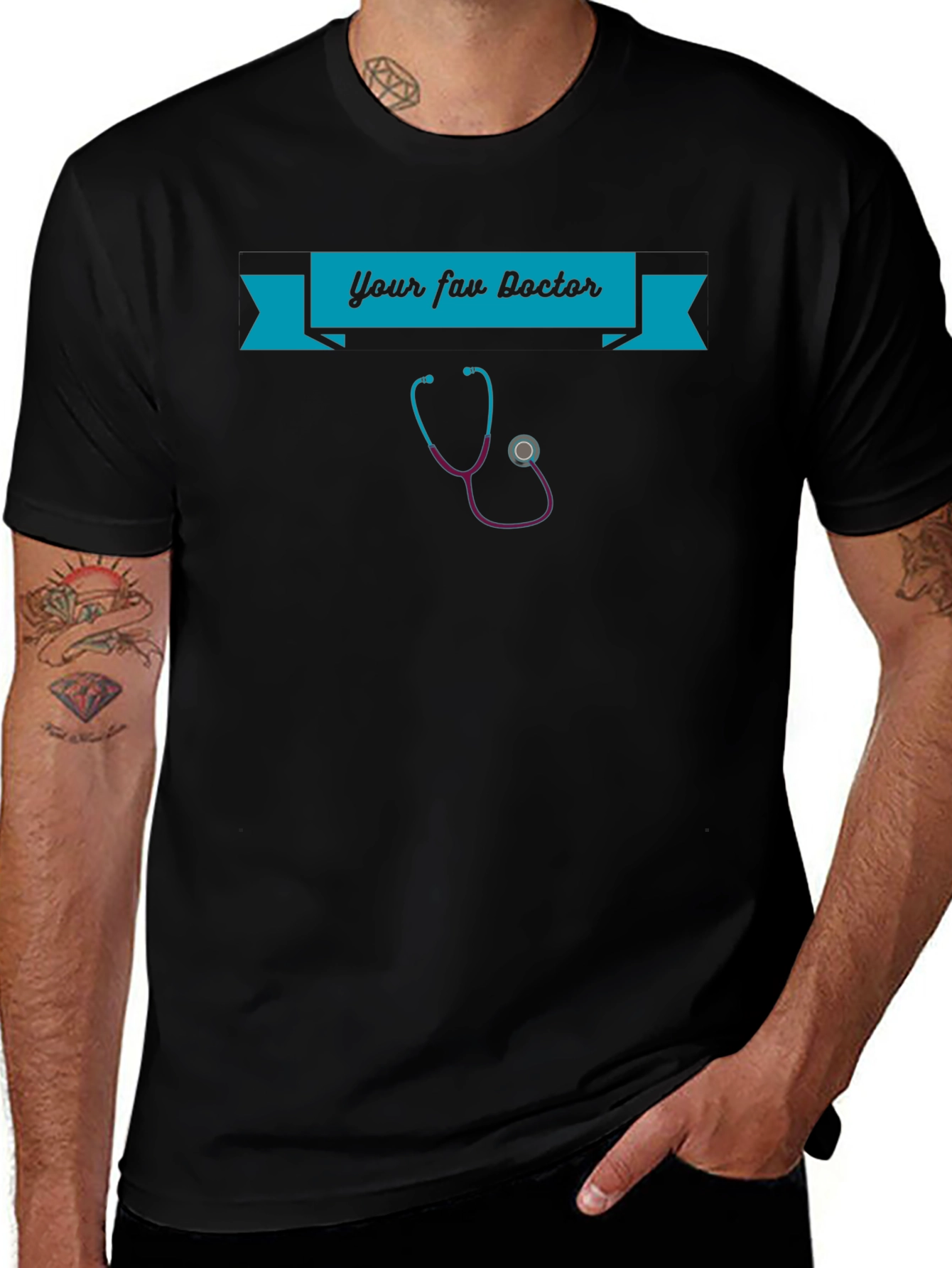 Your Fav Doctor Black T-Shirt