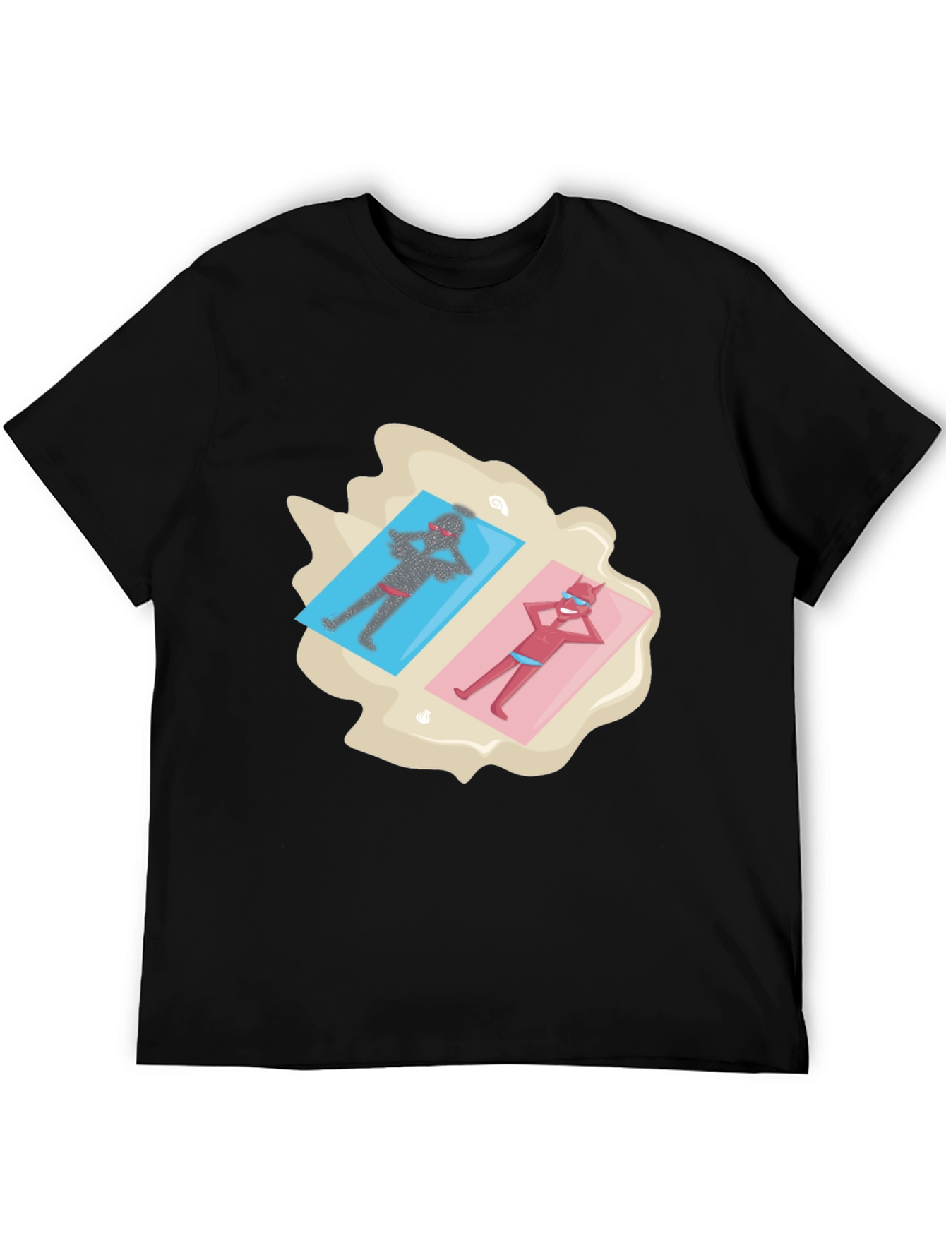 Devils on Vacation Black T-Shirt