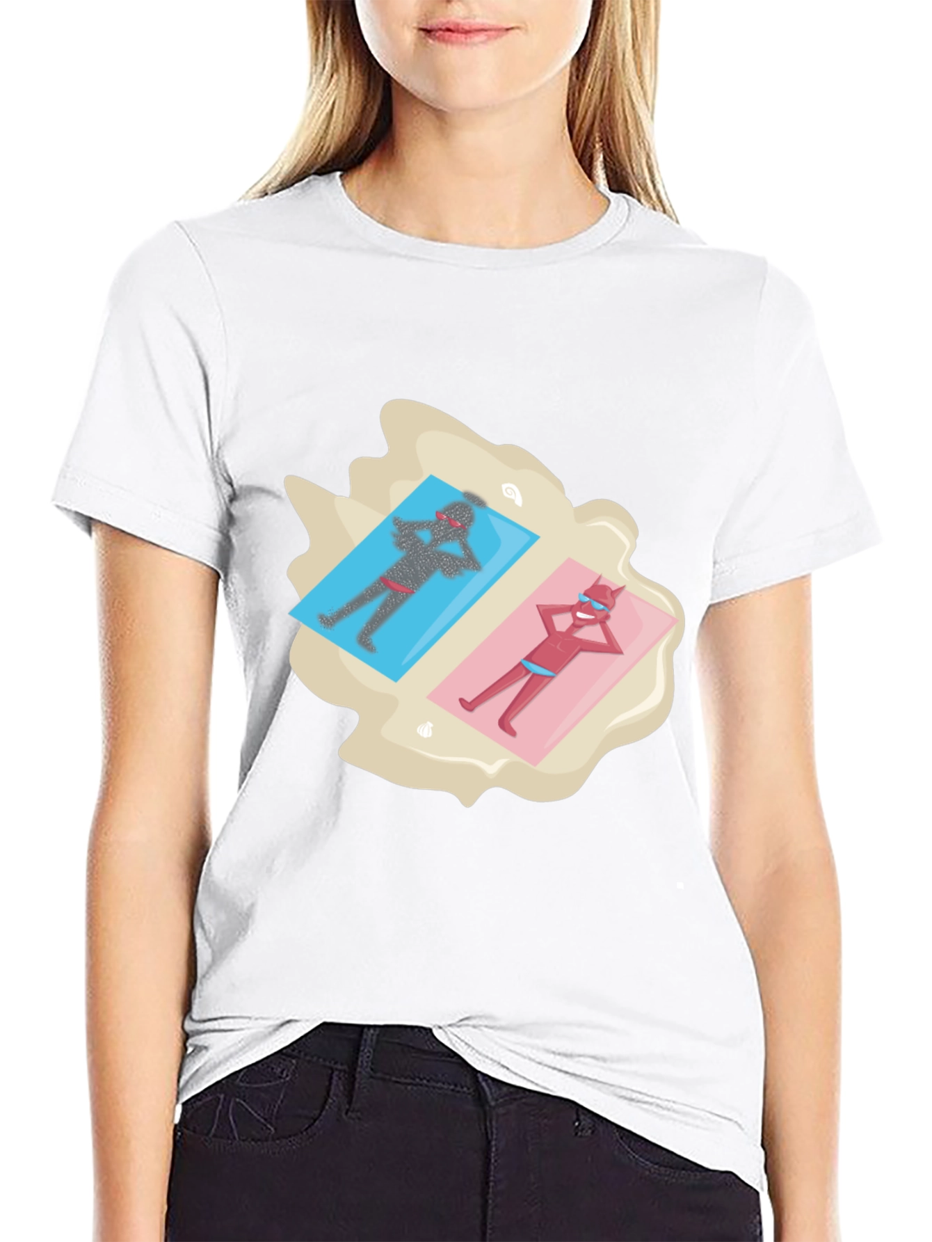 Devils on Vacation Black T-Shirt
