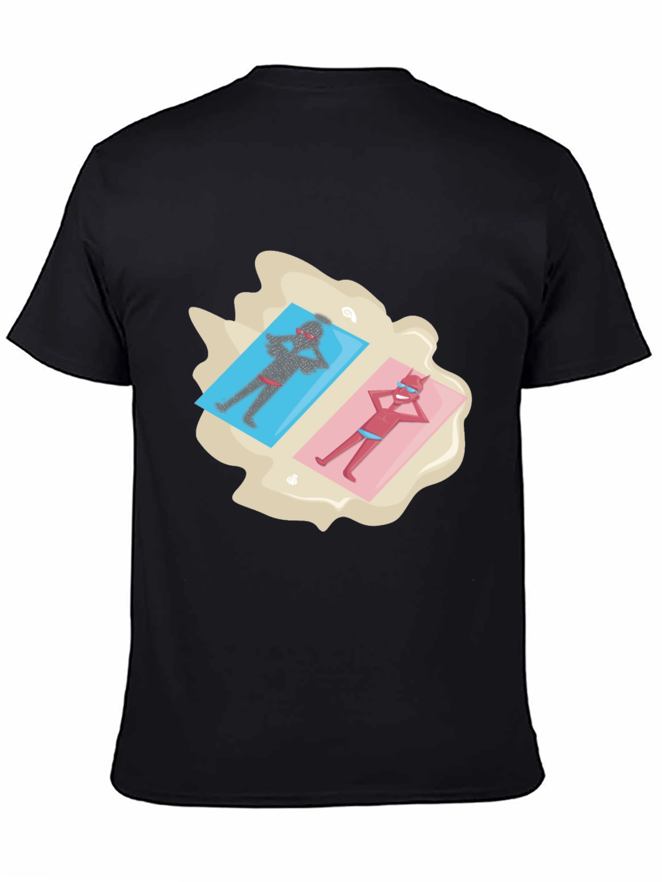 Devils on Vacation Black T-Shirt