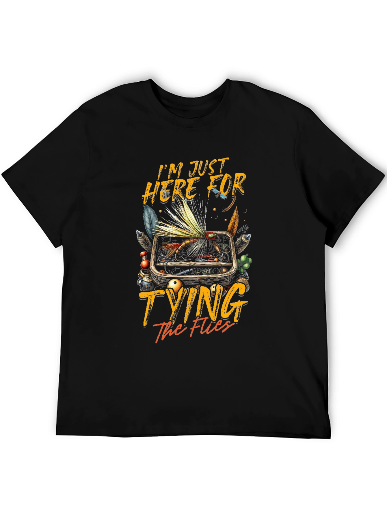 Fly Fishing T-Shirt: Tying the Flies
