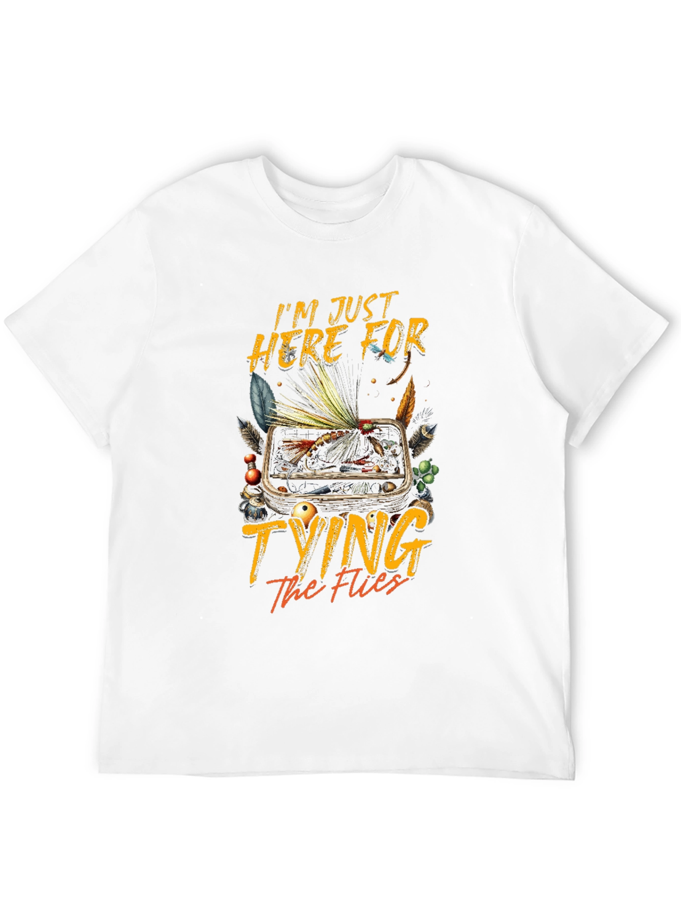 Fly Fishing T-Shirt: Tying the Flies