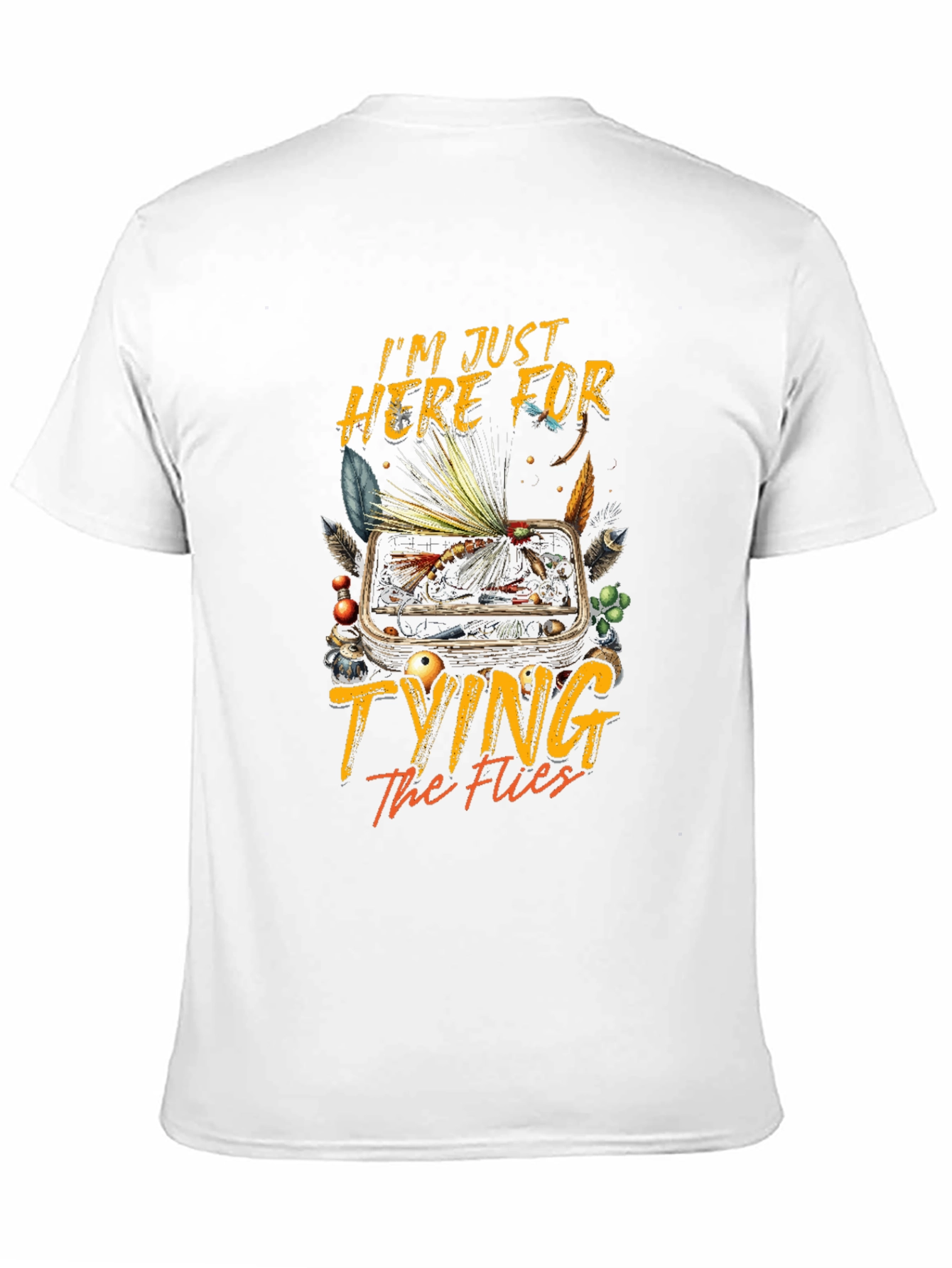 Fly Fishing T-Shirt: Tying the Flies