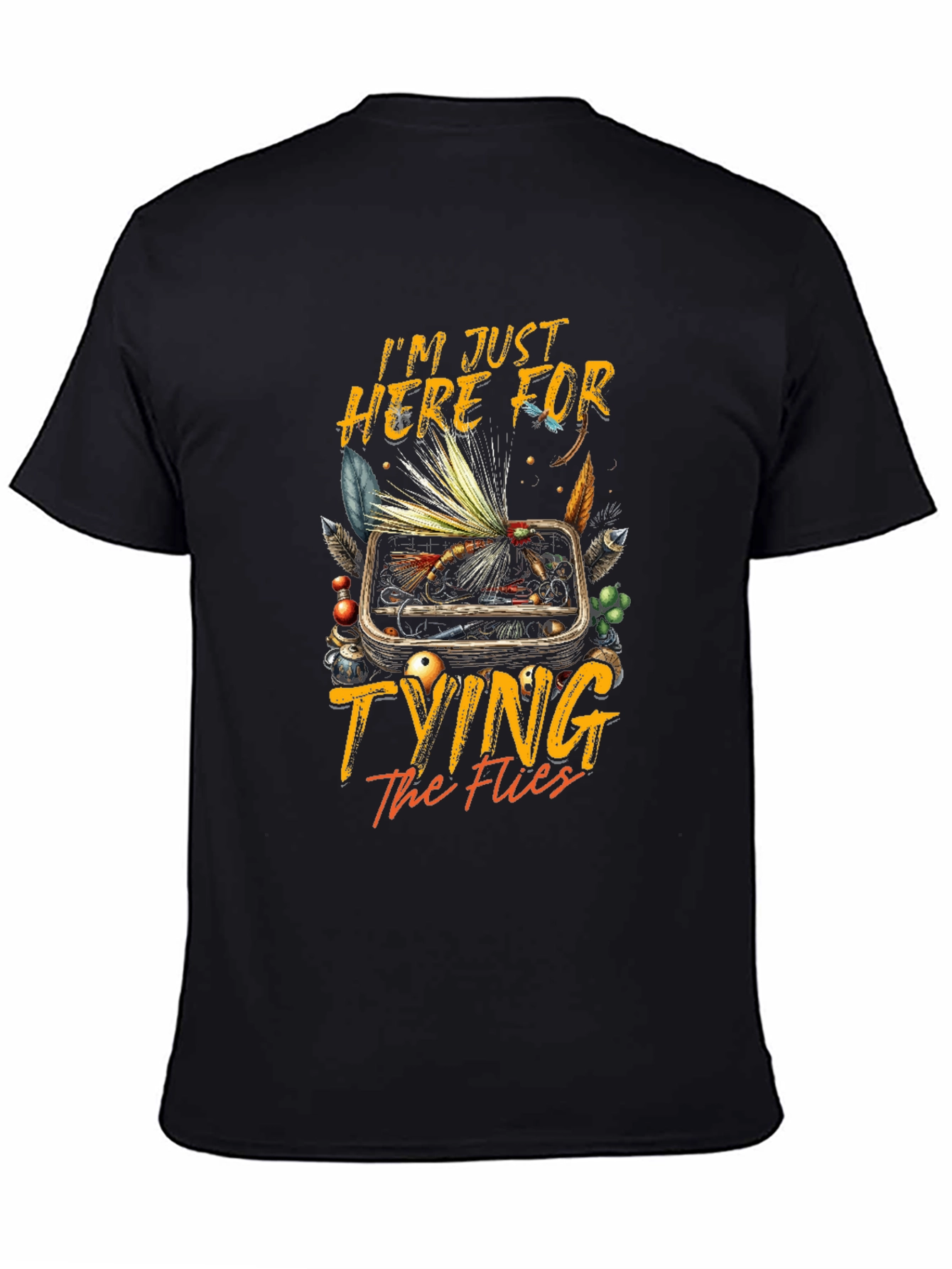 Fly Fishing T-Shirt: Tying the Flies