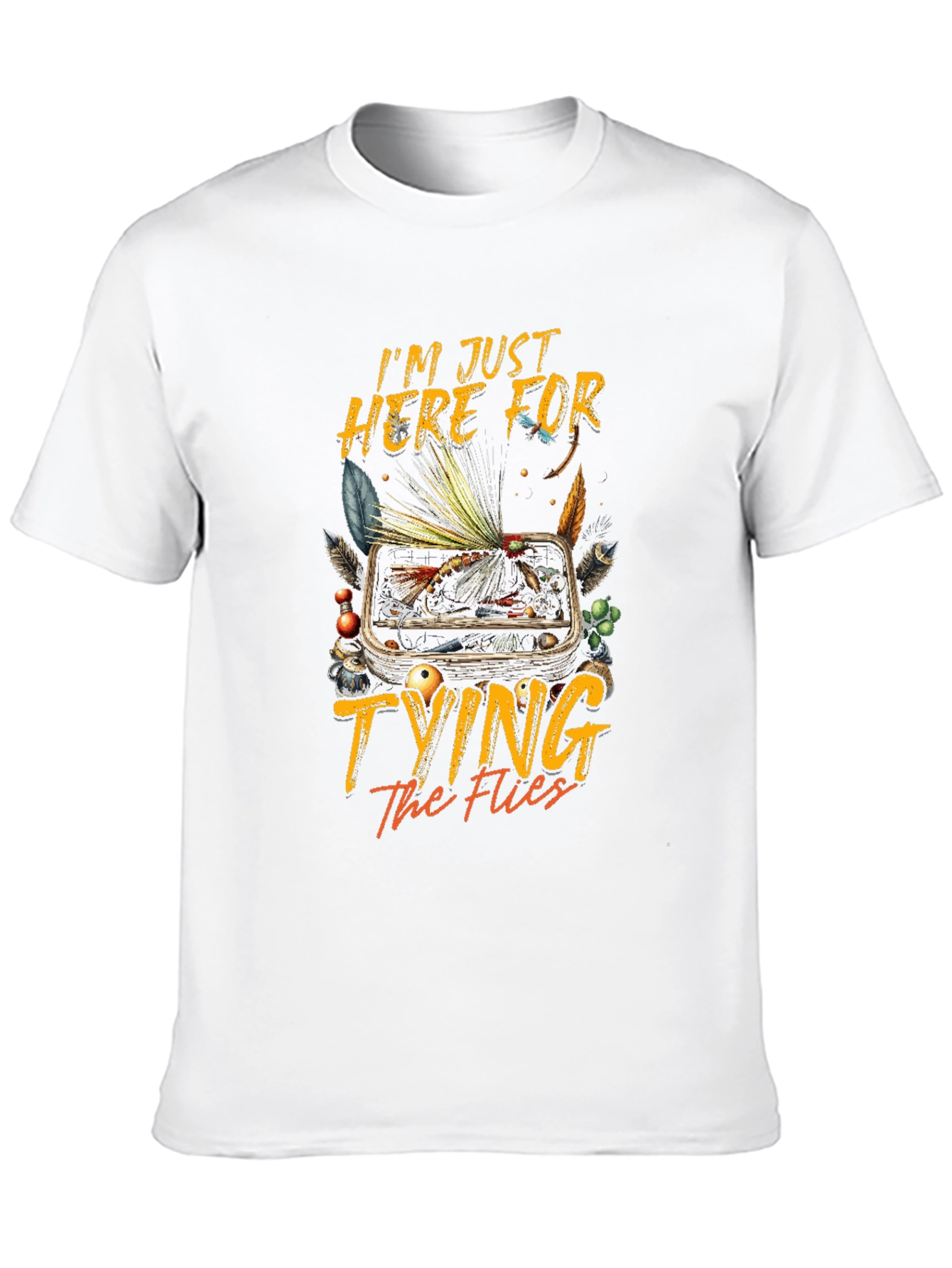 Fly Fishing T-Shirt: Tying the Flies