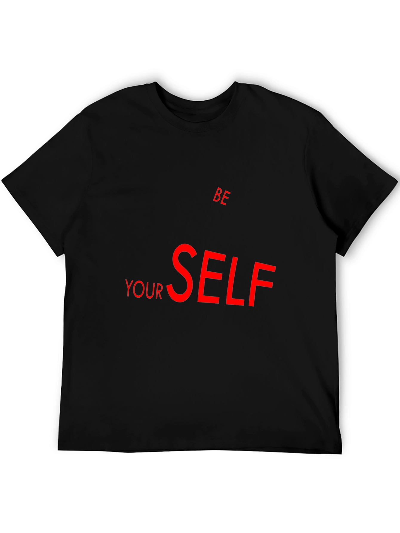 Be Yourself Graphic Black T-Shirt