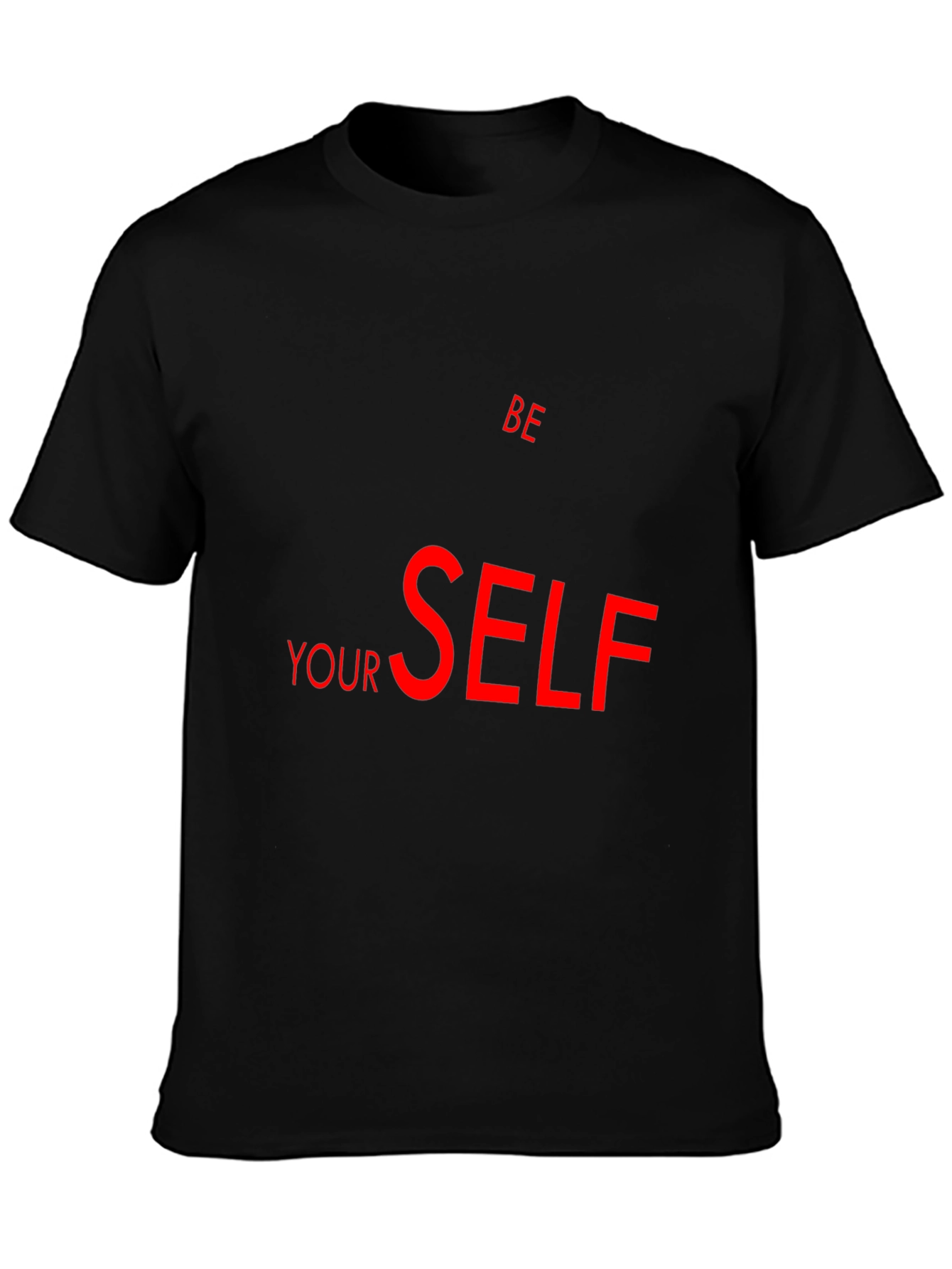 Be Yourself Graphic Black T-Shirt