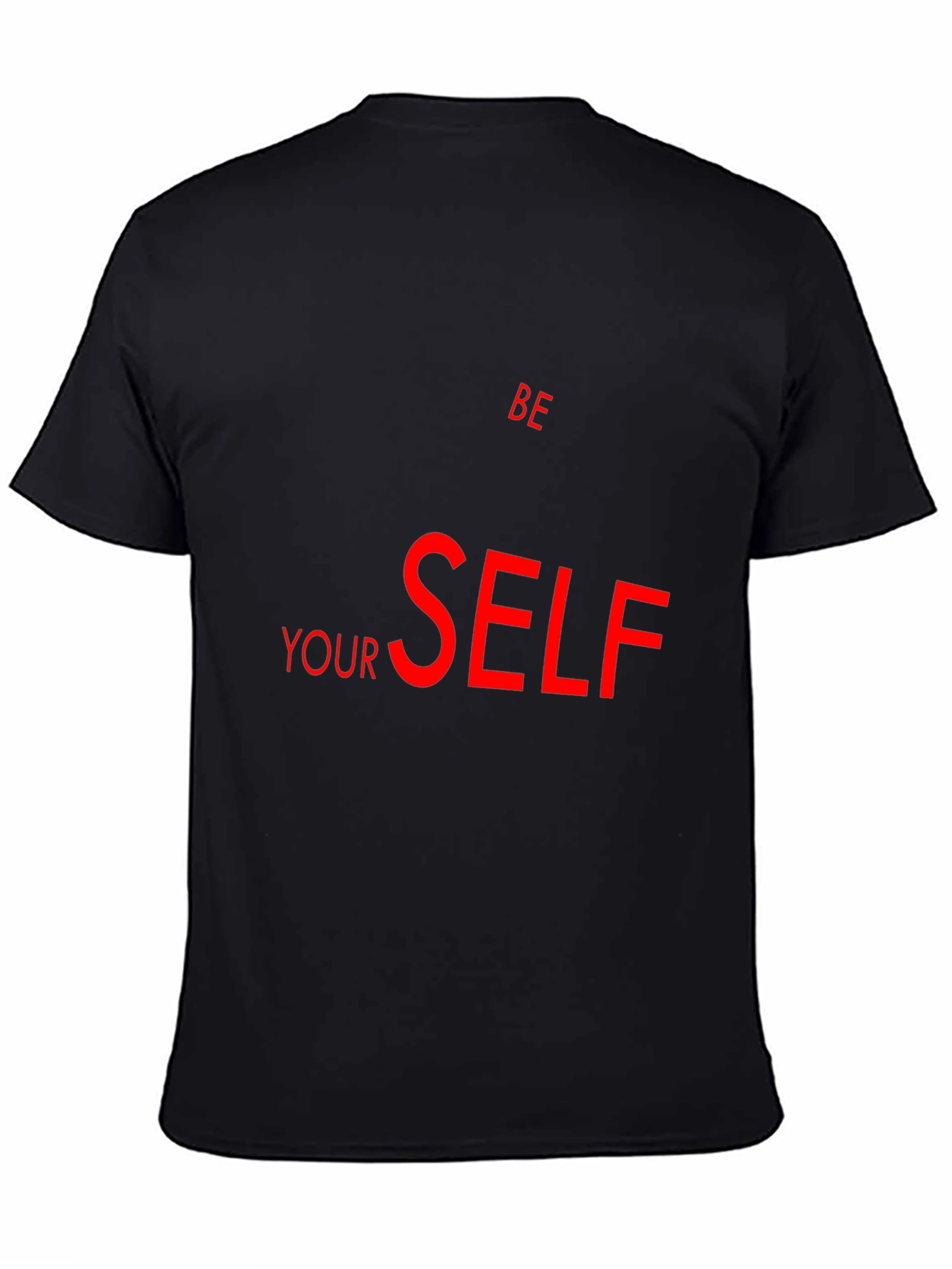 Be Yourself Graphic Black T-Shirt