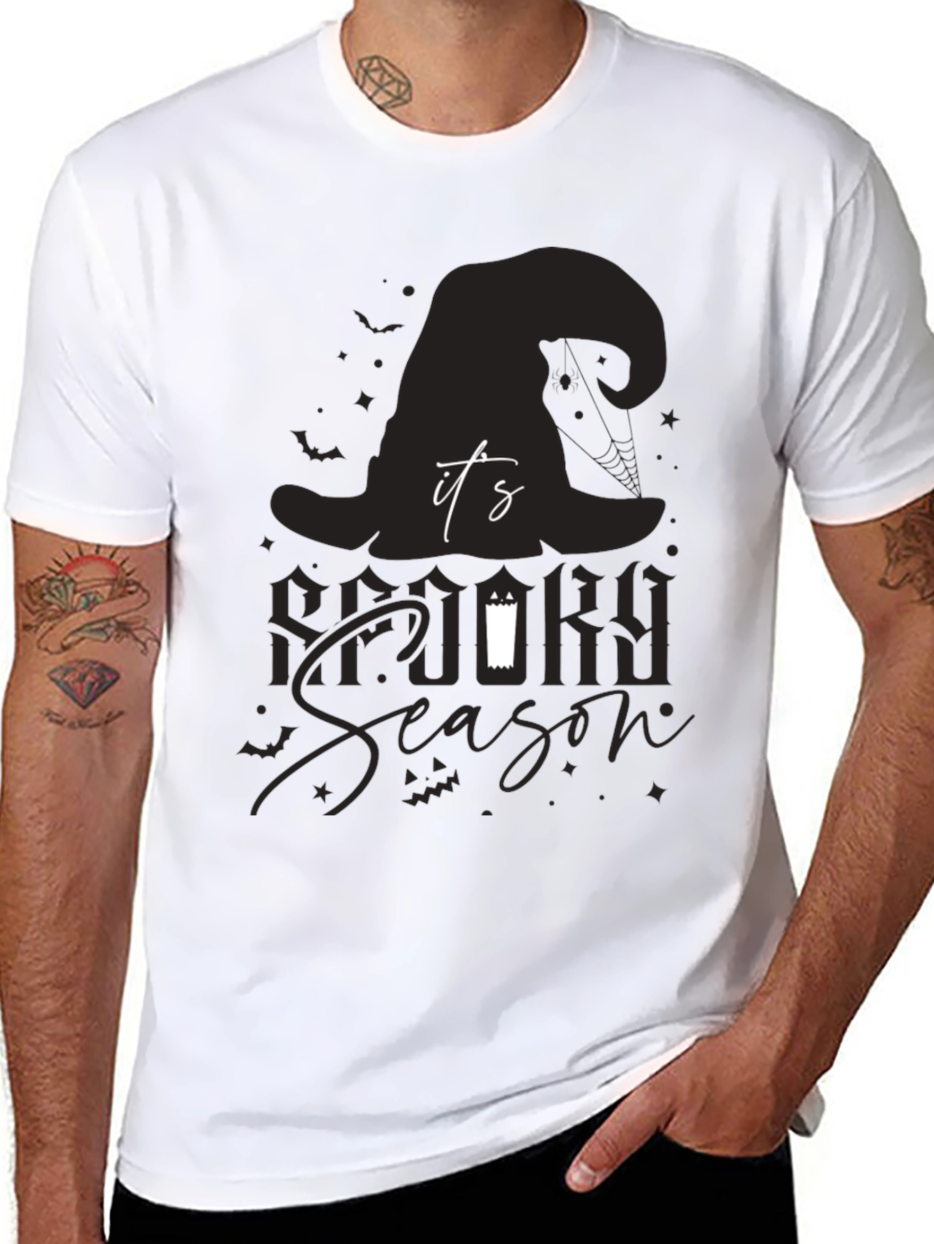 Spooky Season T-Shirt: Halloween Witch Hat Design