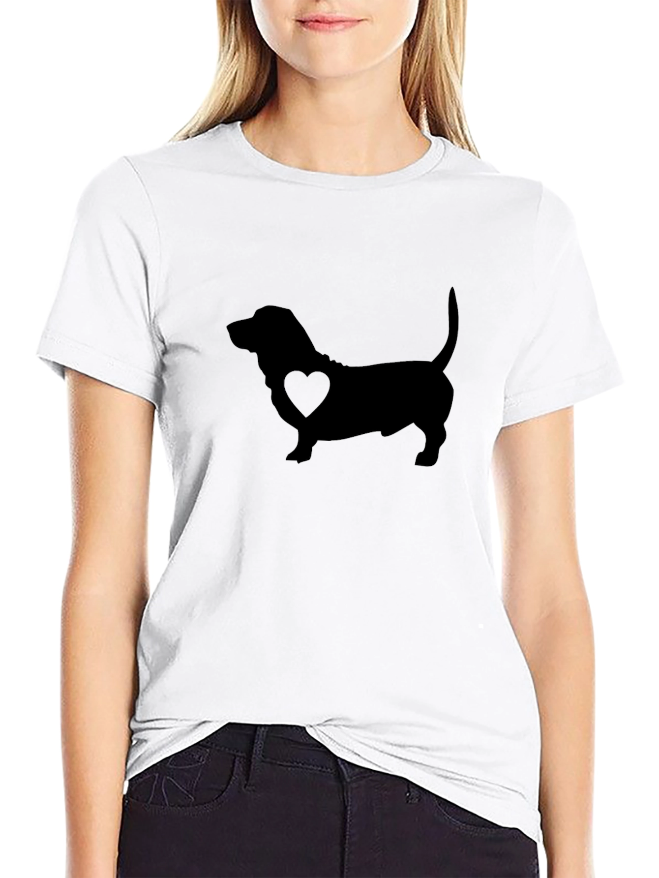 Dachshund Love Mens Black T-Shirt