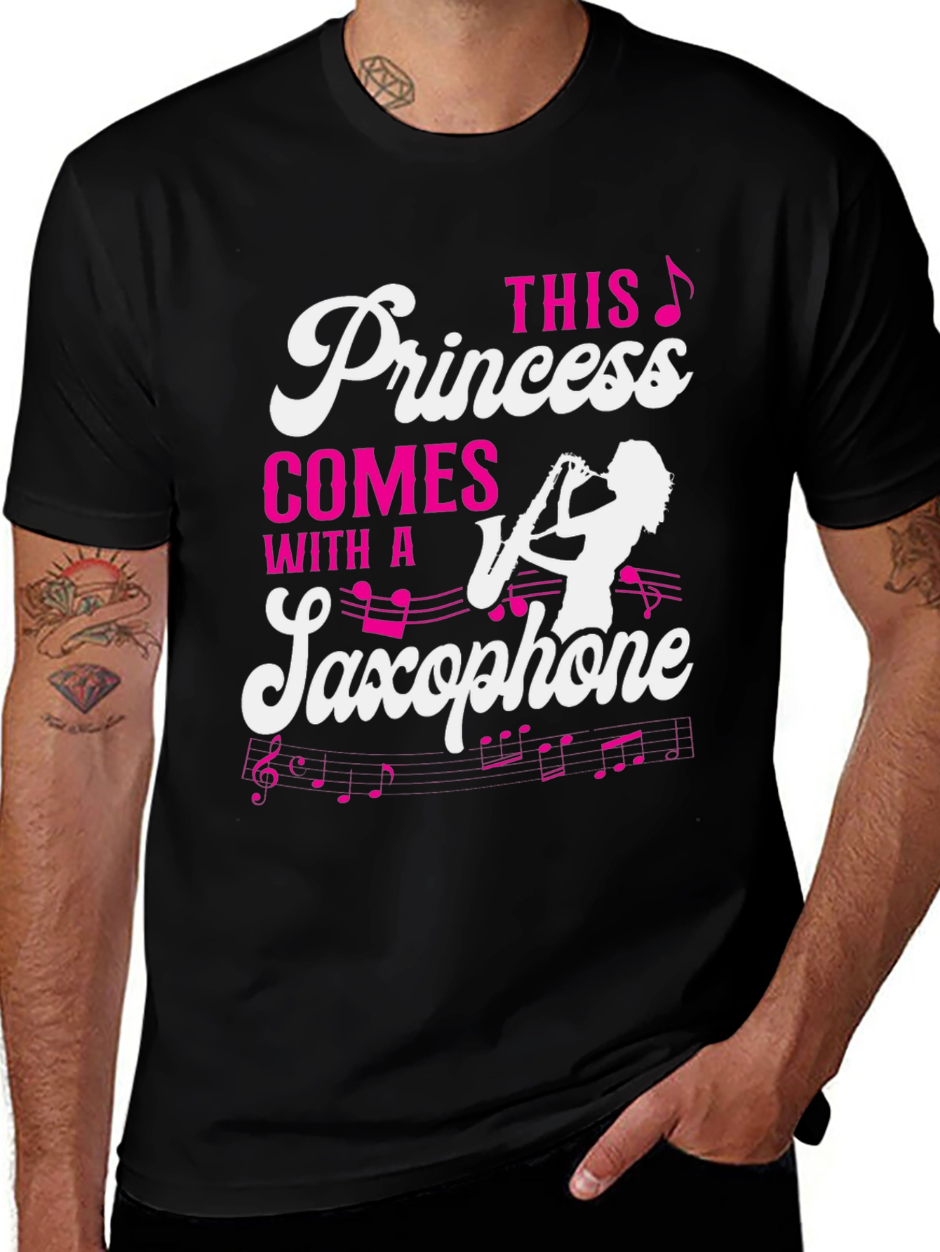 Princess Saxophone T-Shirt - Musician Tee