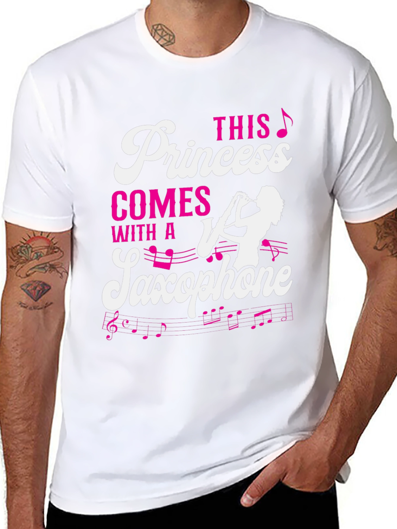 Princess Saxophone T-Shirt - Musician Tee
