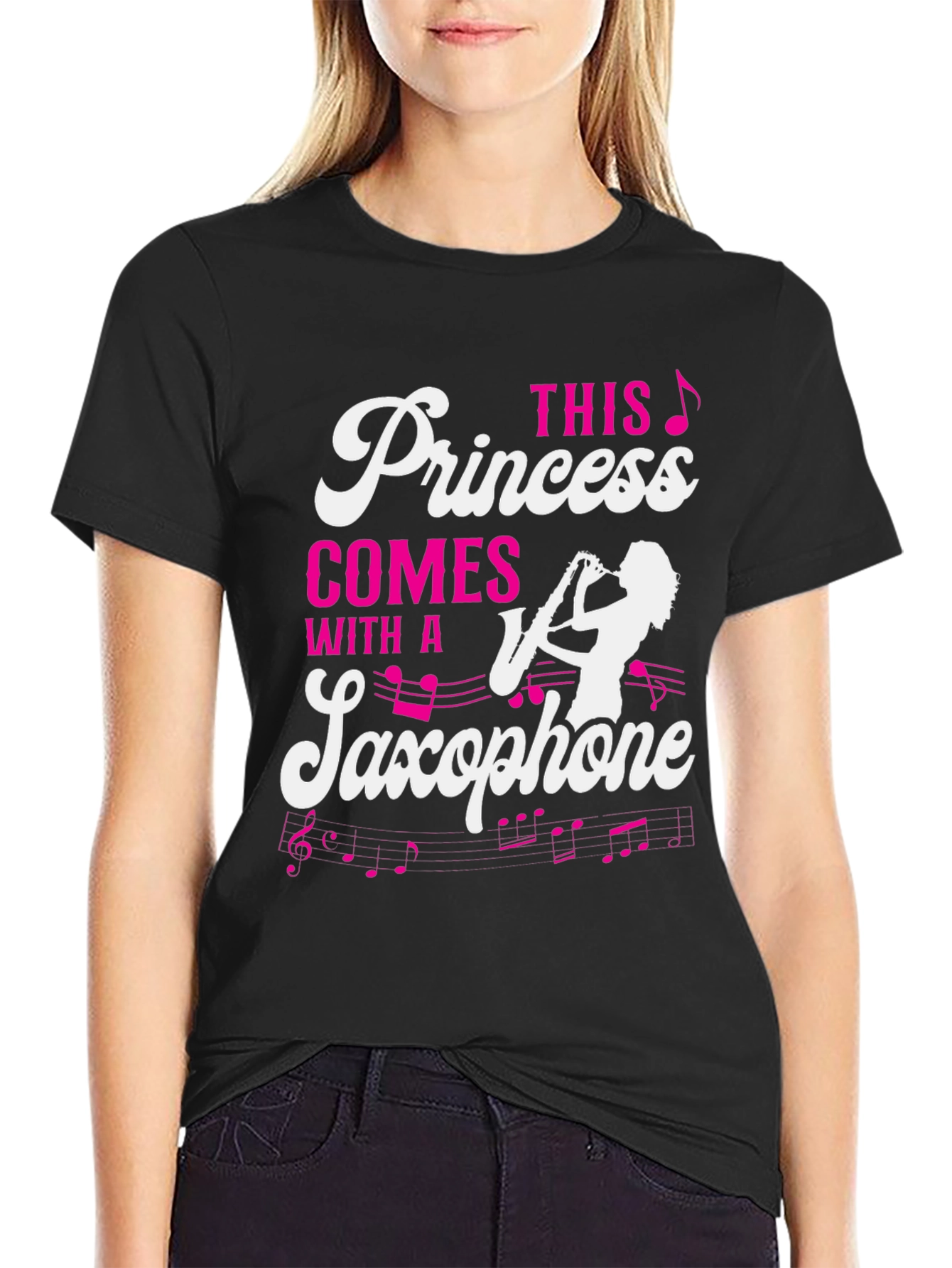 Princess Saxophone T-Shirt - Musician Tee