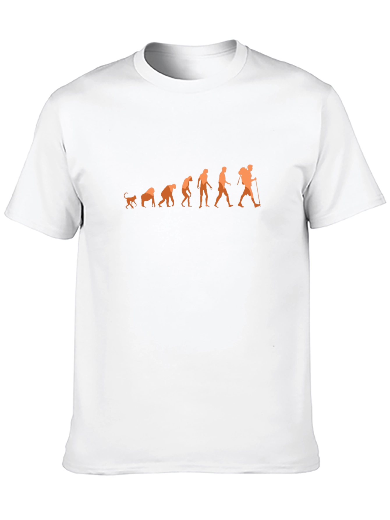 Evolution of Hiker T-Shirt - Black Cotton Blend Tee