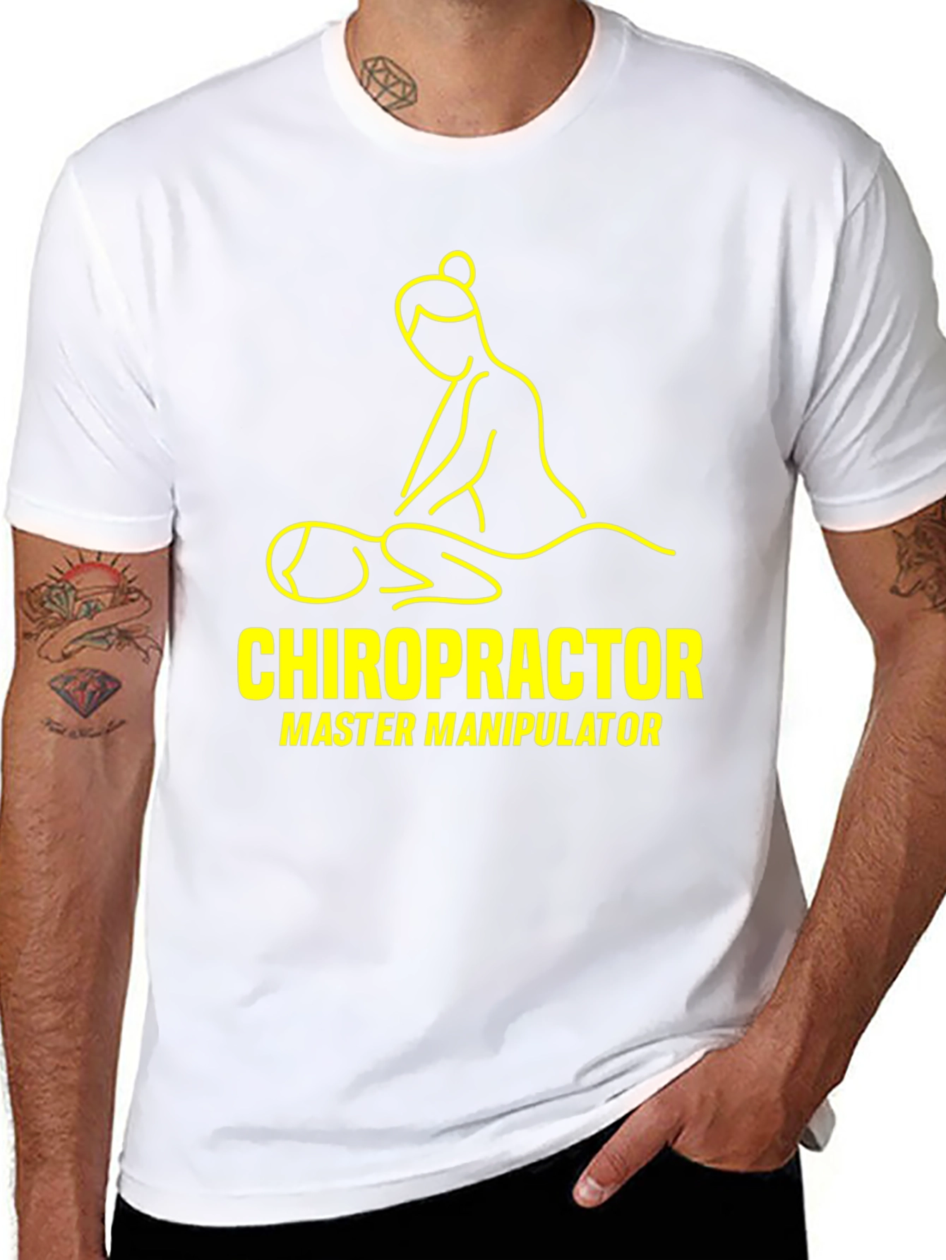 Chiropractor Master Manipulator Black T-Shirt
