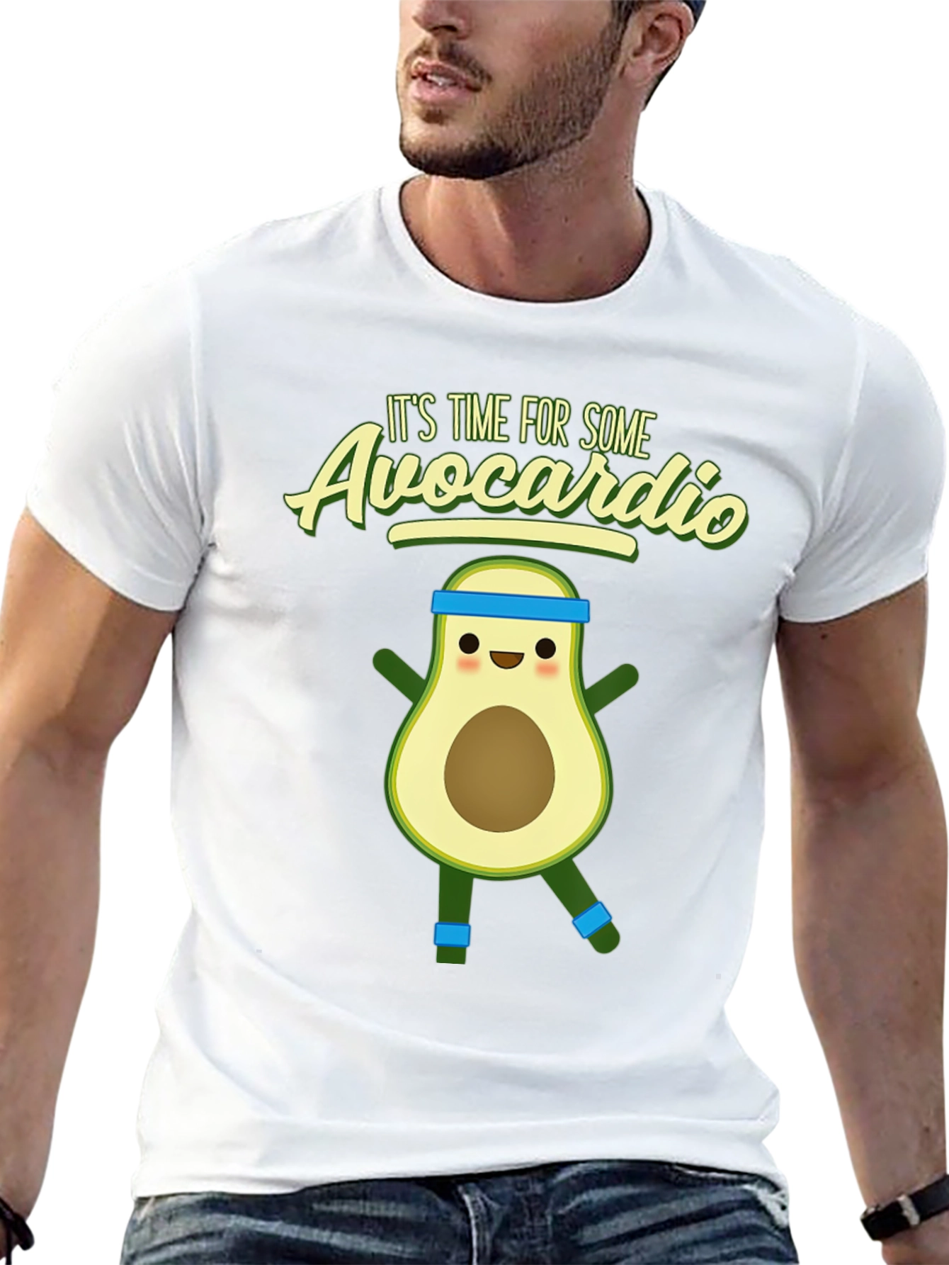 Avocardio T-Shirt - Funny Avocado Workout Tee