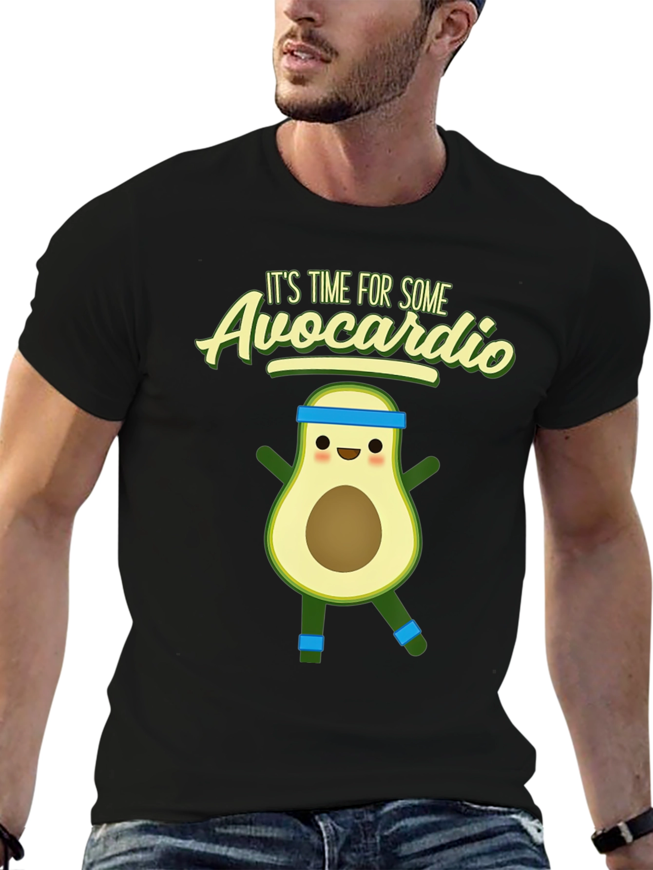 Avocardio T-Shirt - Funny Avocado Workout Tee