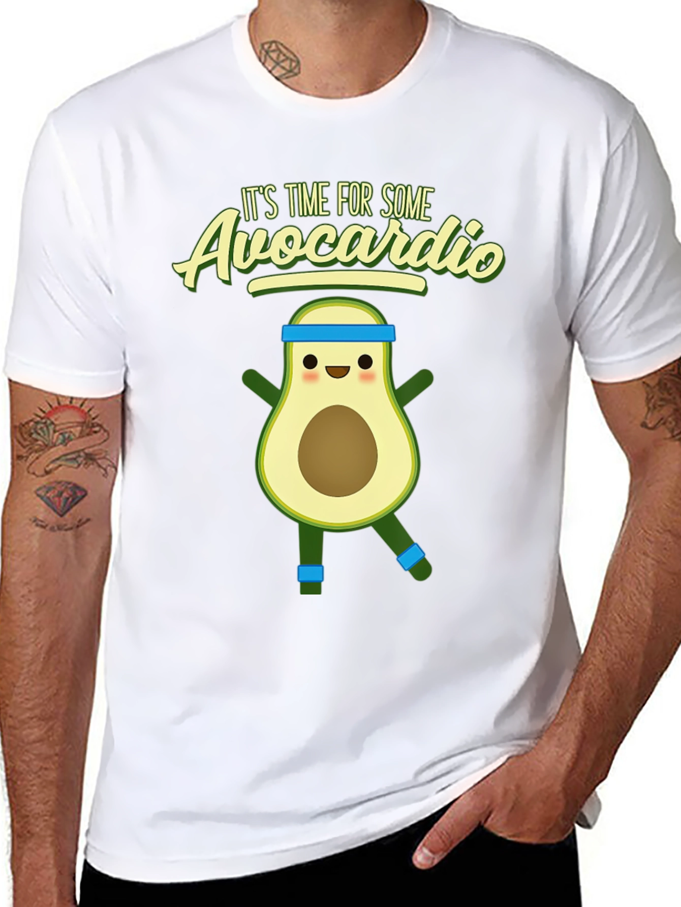 Avocardio T-Shirt - Funny Avocado Workout Tee