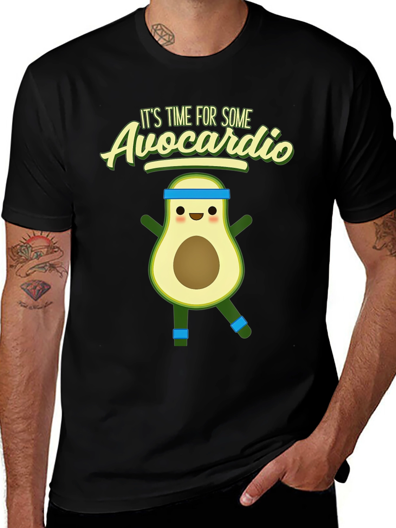 Avocardio T-Shirt - Funny Avocado Workout Tee