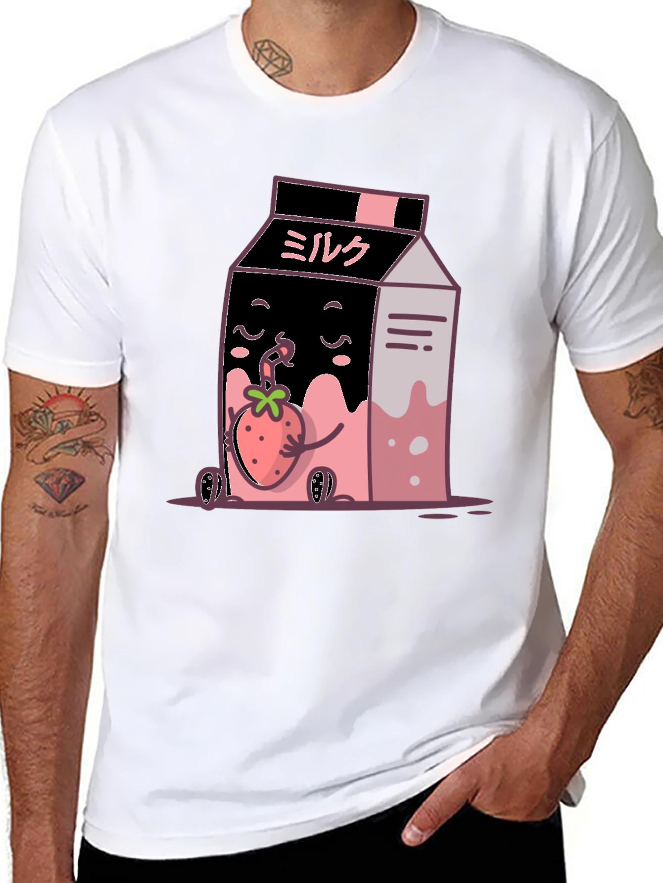 Kawaii Strawberry Milk T-Shirt