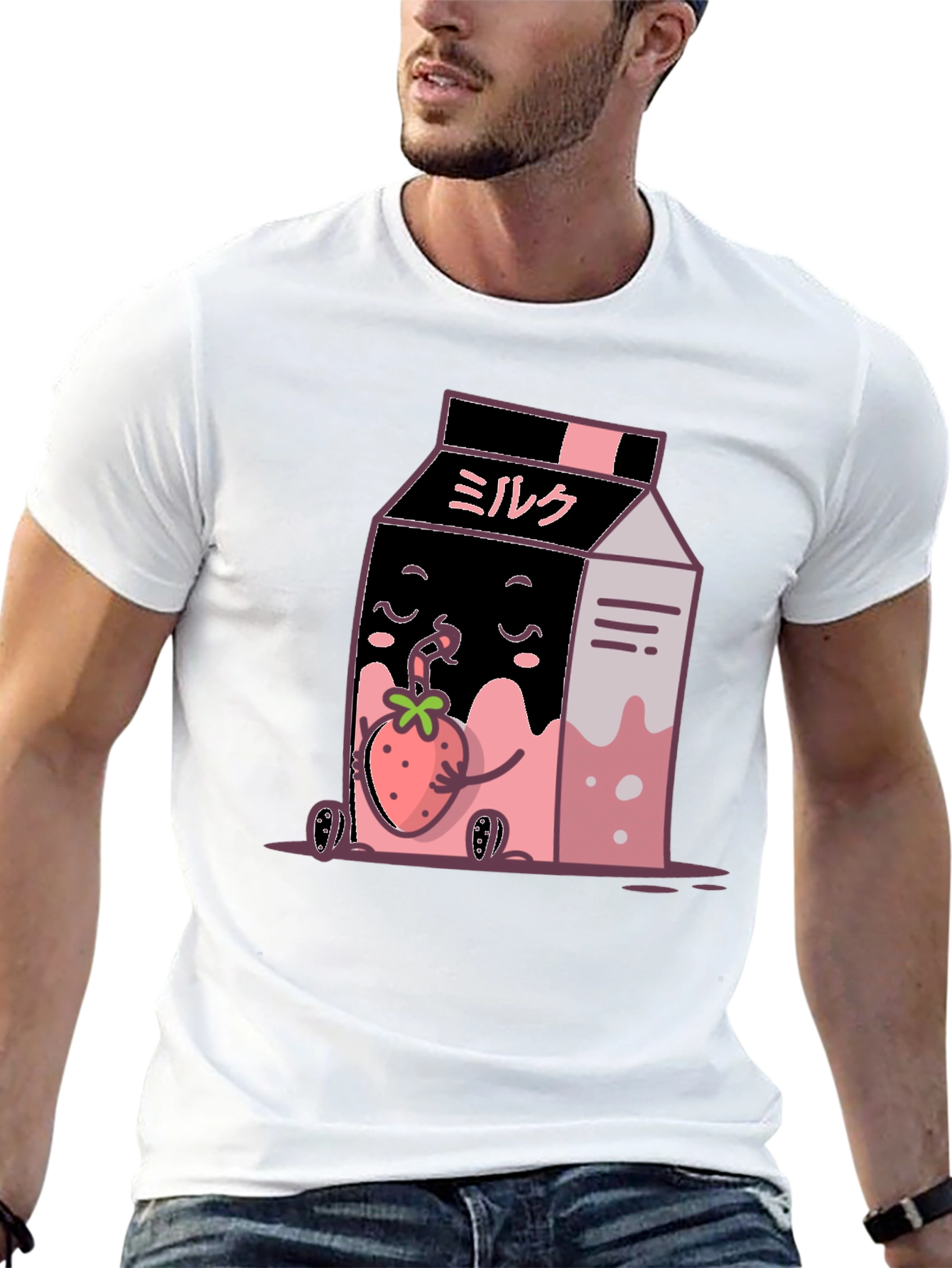 Kawaii Strawberry Milk T-Shirt