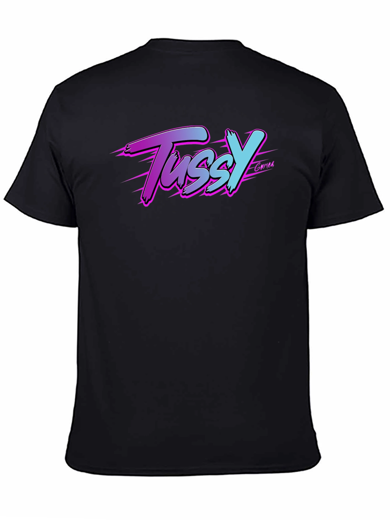 Tussy Gamer Black T-Shirt - Retro Style