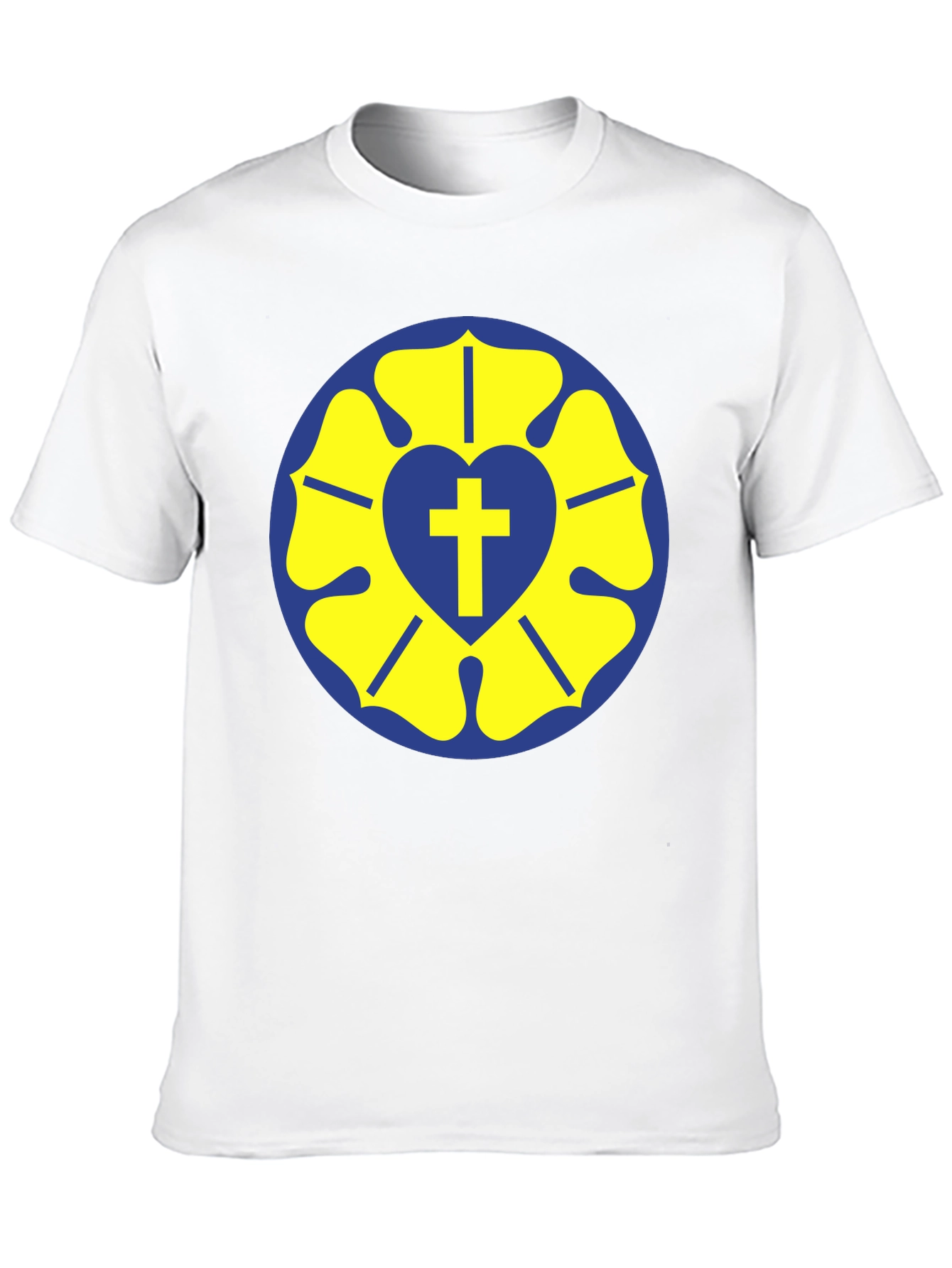 Luther Rose T-Shirt - Classic Religious Design