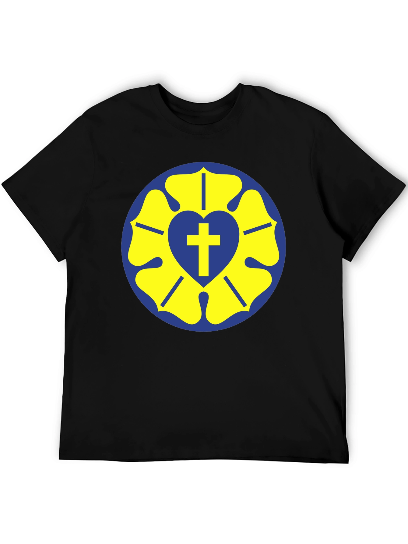 Luther Rose T-Shirt - Classic Religious Design