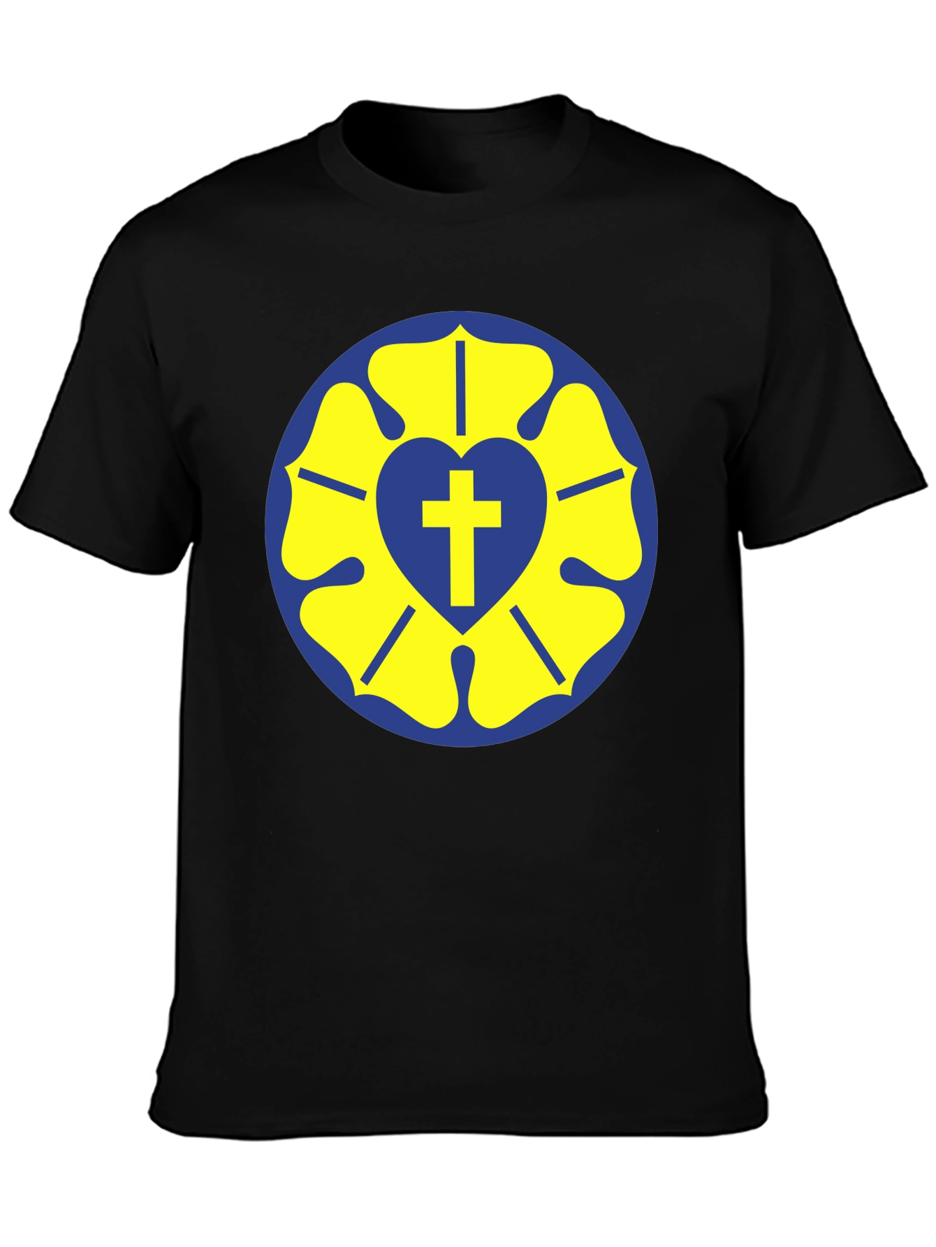 Luther Rose T-Shirt - Classic Religious Design