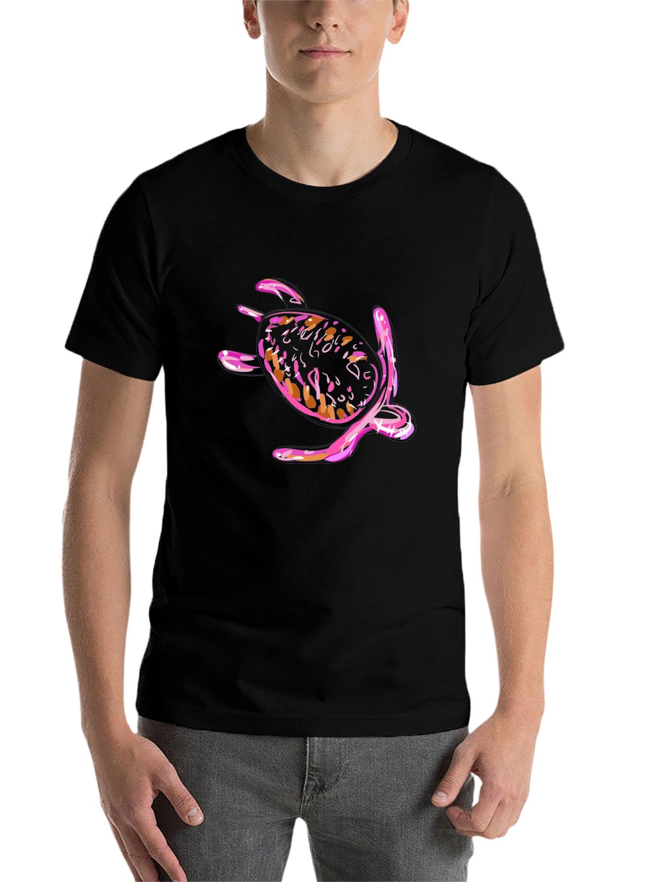 Turtle Graphic Black T-Shirt