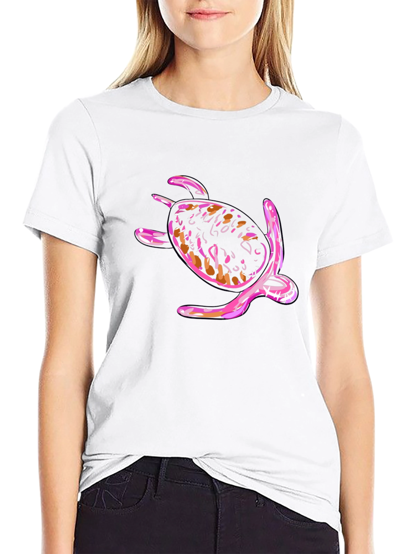 Turtle Graphic Black T-Shirt