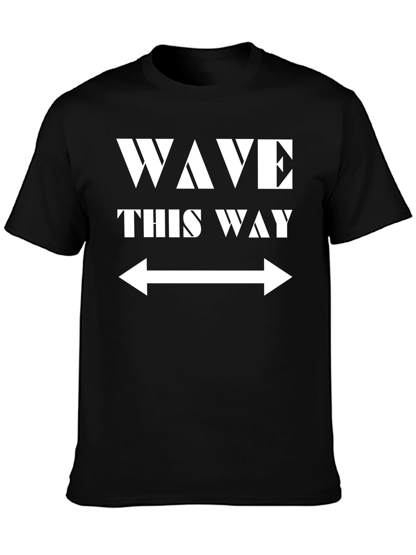 Wave This Way Graphic T-Shirt - Black