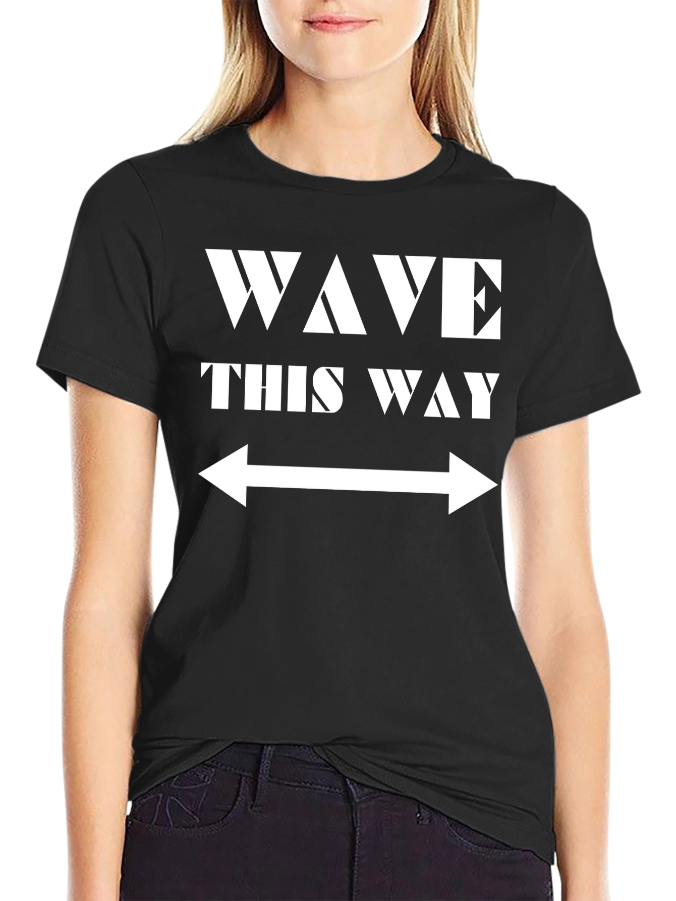 Wave This Way Graphic T-Shirt - Black