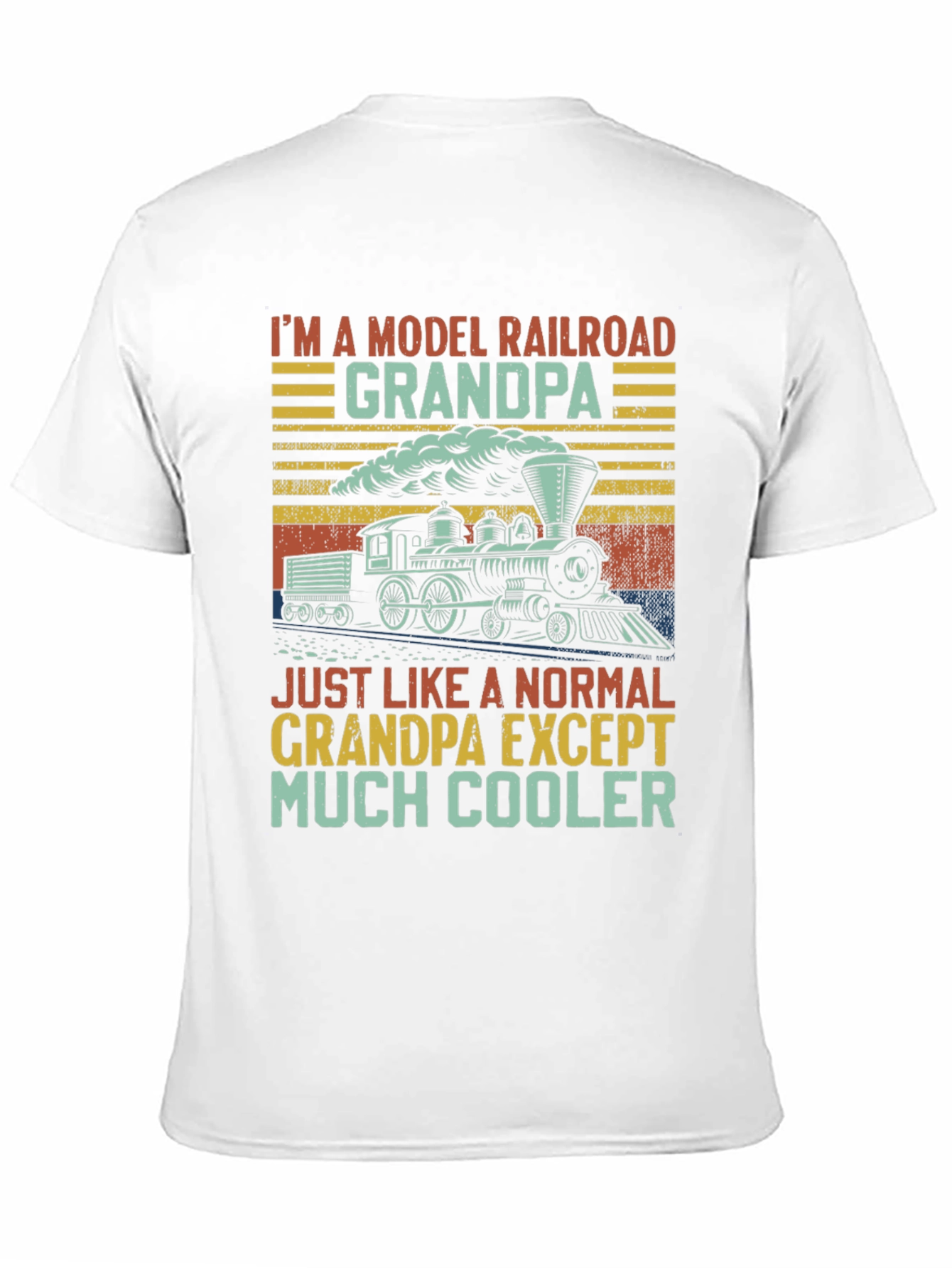 Model Railroad Grandpa T-Shirt - Much Cooler