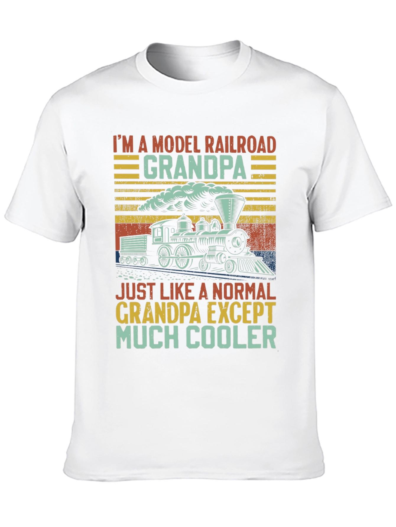 Model Railroad Grandpa T-Shirt - Much Cooler