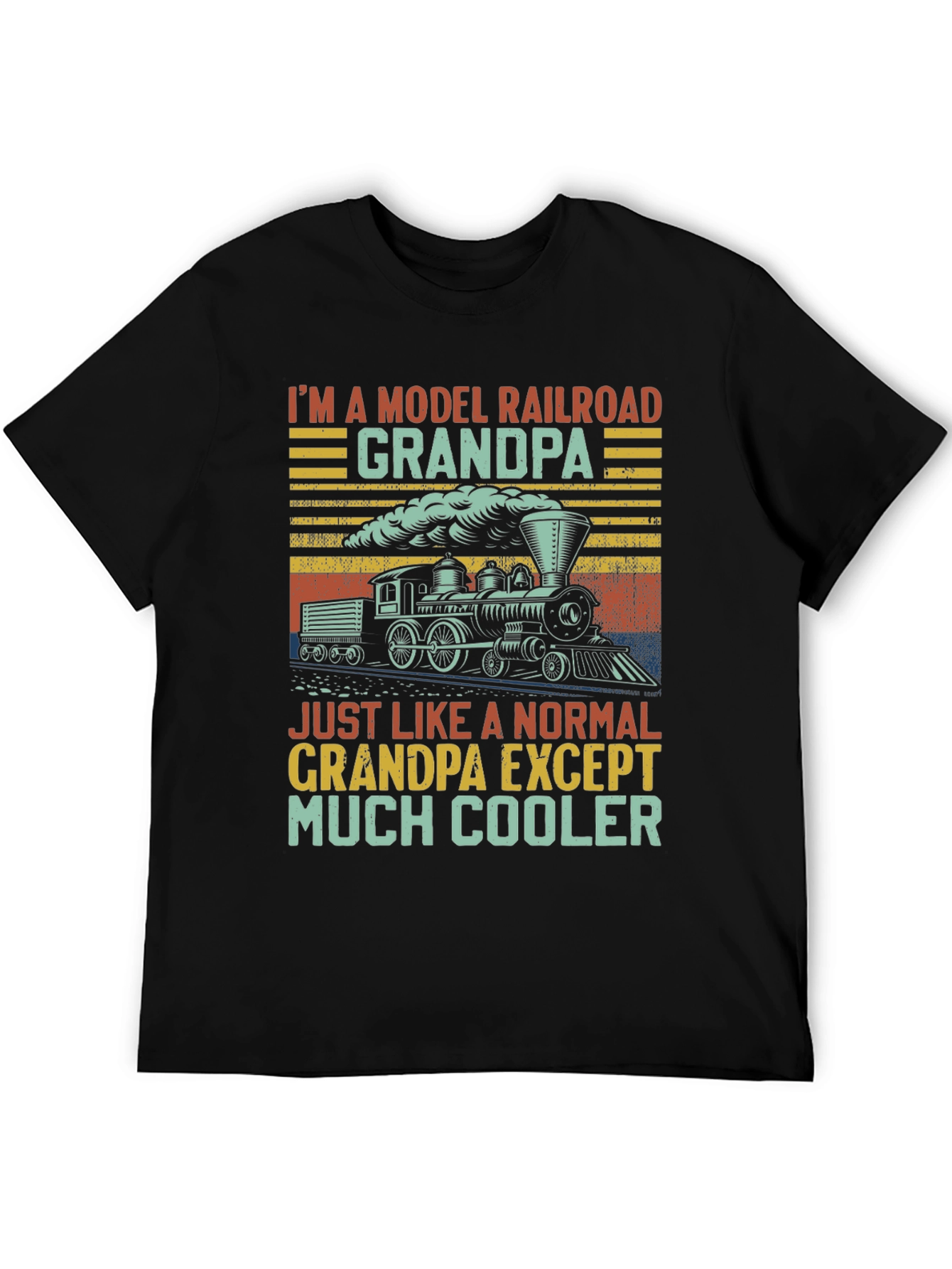 Model Railroad Grandpa T-Shirt - Much Cooler