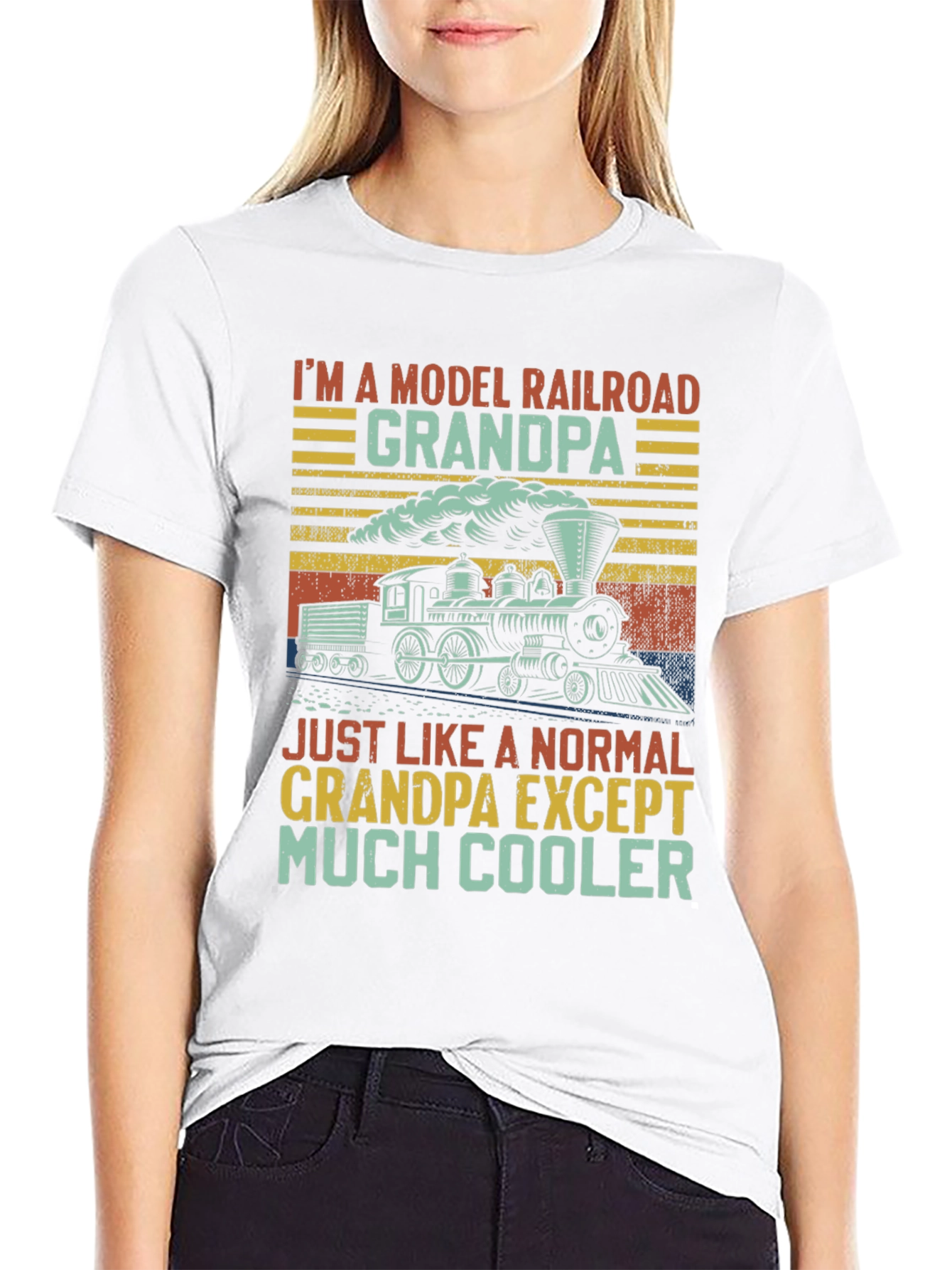 Model Railroad Grandpa T-Shirt - Much Cooler