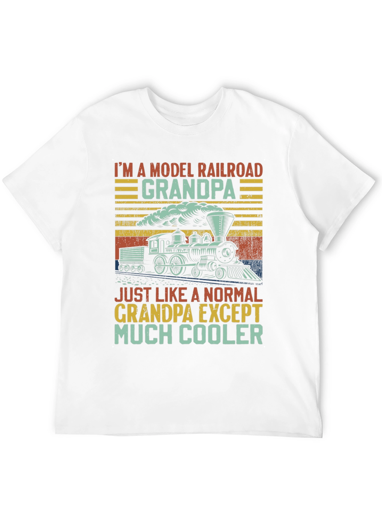 Model Railroad Grandpa T-Shirt - Much Cooler