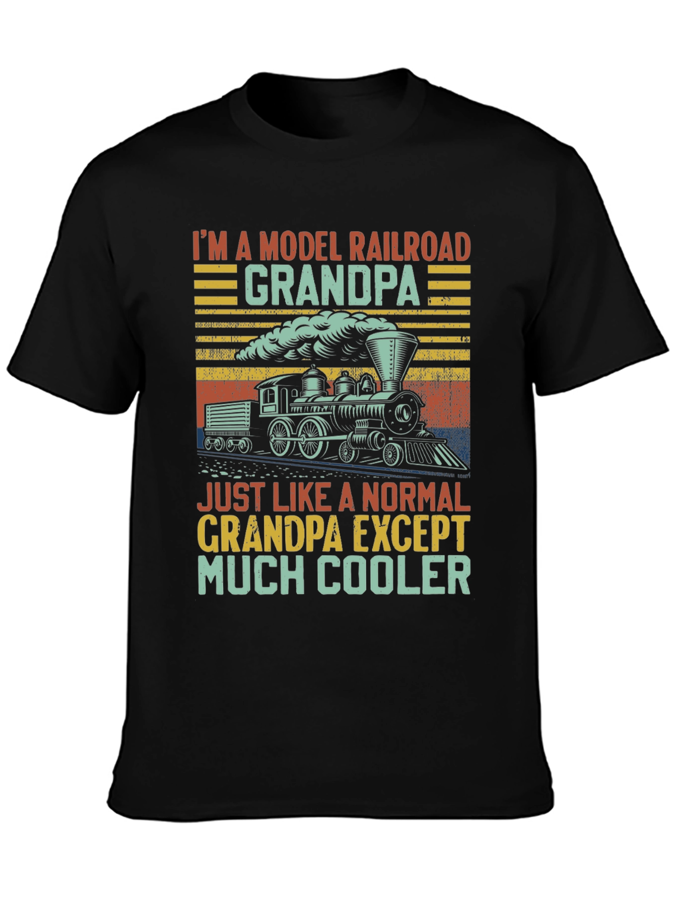 Model Railroad Grandpa T-Shirt - Much Cooler