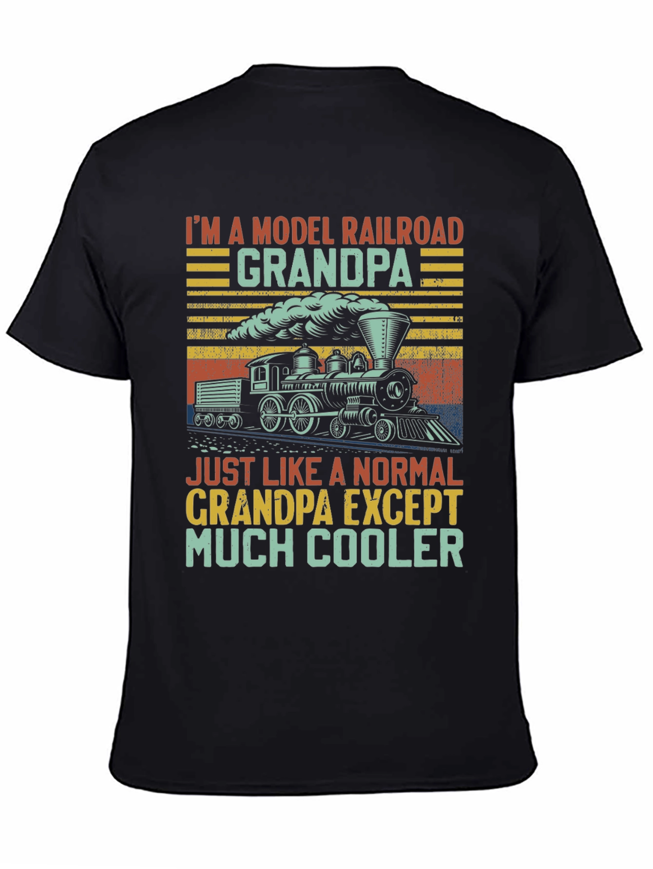 Model Railroad Grandpa T-Shirt - Much Cooler