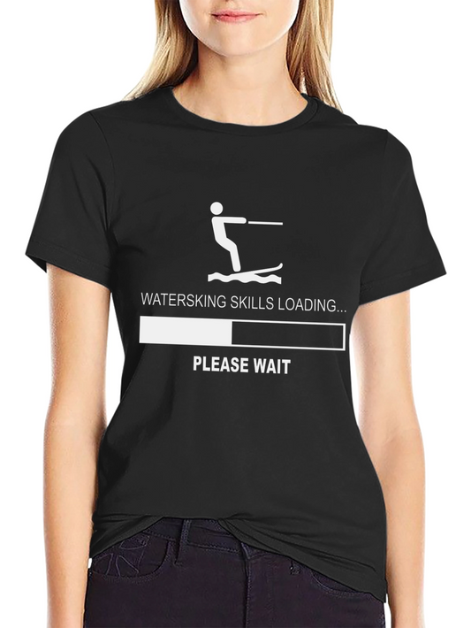 Waterskiing Skills Loading T-Shirt - Funny Summer Tee
