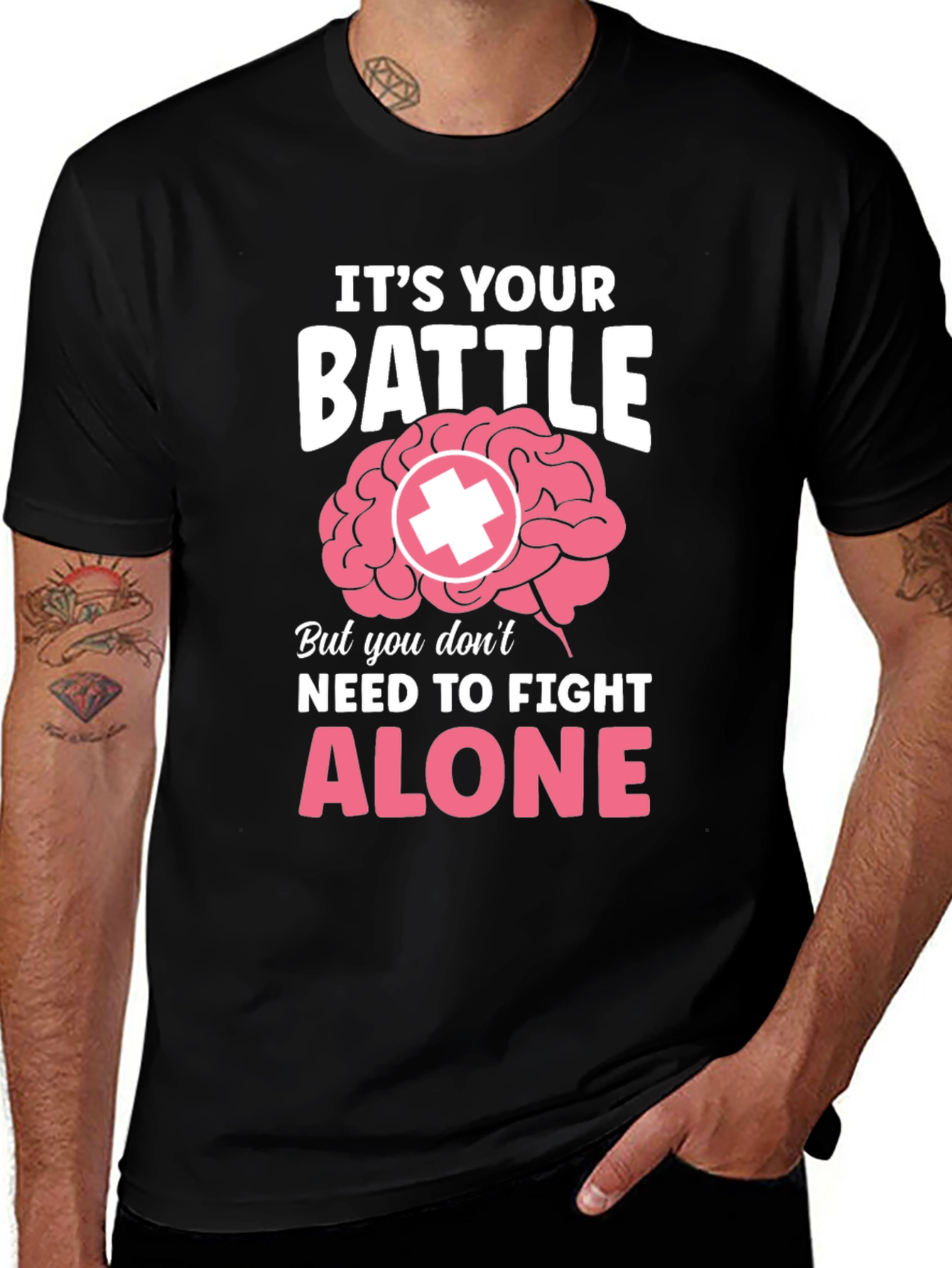 Its Your Battle Brain Support T-Shirt